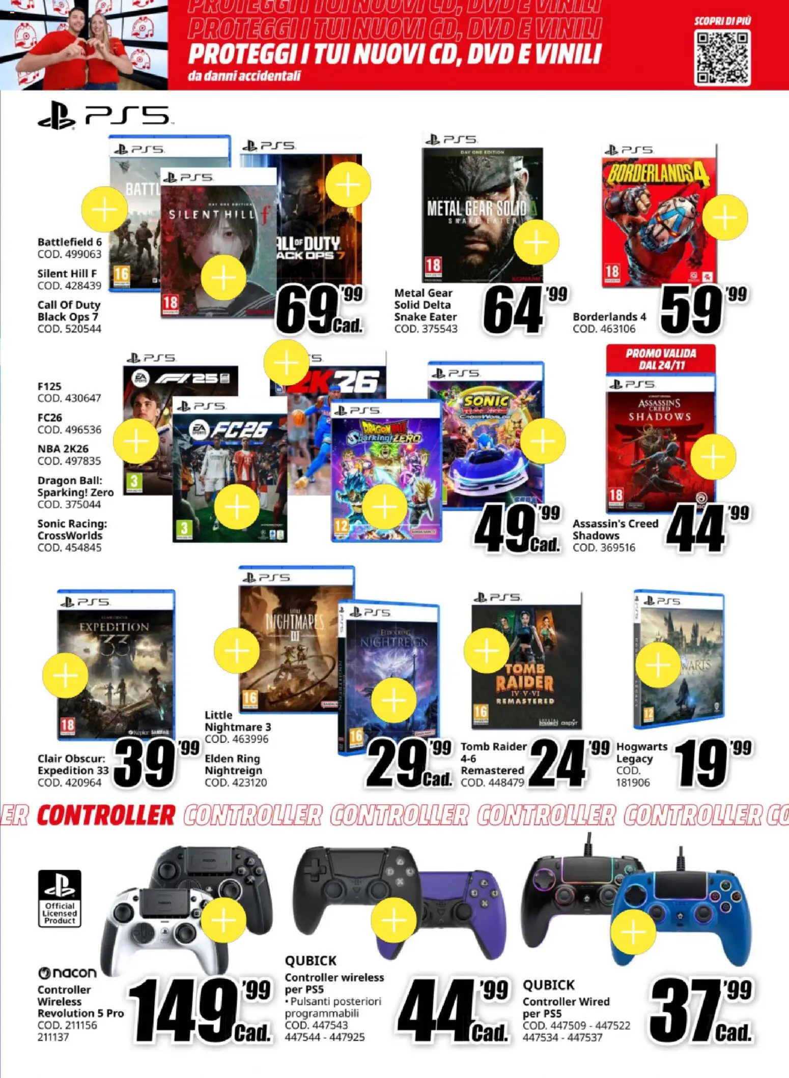 Volantino Media World del 20.11.2025 | Pagina: 13 | Prodotti: Dvd, TV