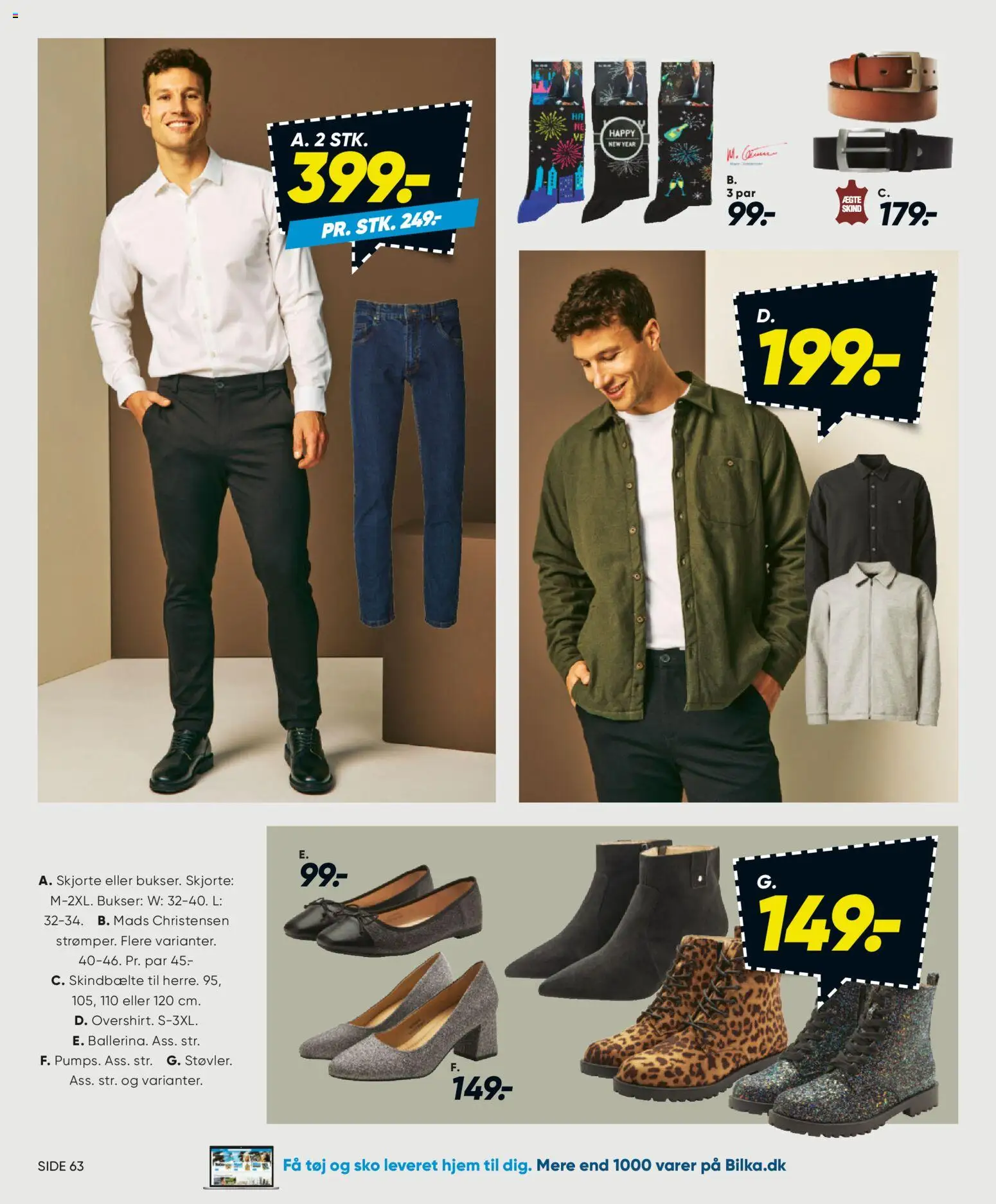 Bilka tilbudsavis – gyldig fra 25.12.2025 | Side: 36 | Produkter: Skjorte, Bukser, Sko, Tøj