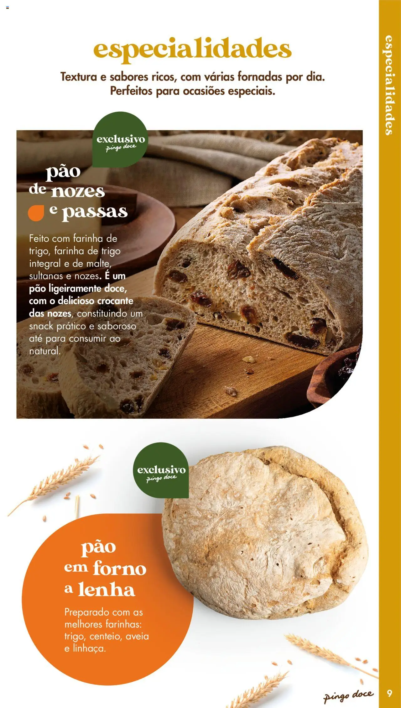Pingo Doce - Catálogo-Padaria │ válido de 20.05.2025 | Página: 9 | Produtos: Aveia, Forno, Farinha de trigo, Pão