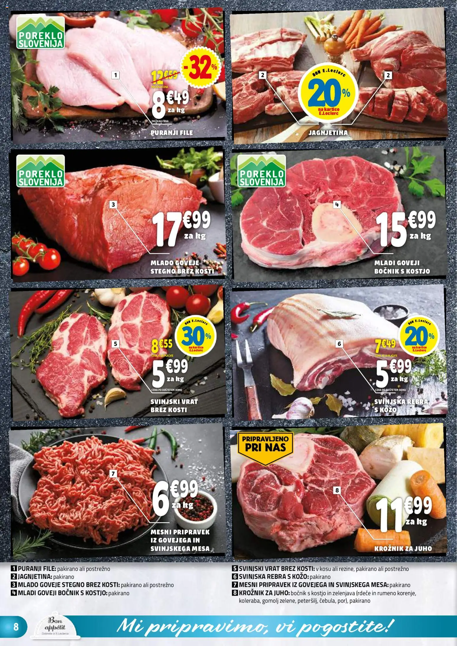 Novi E.leclerc katalog ponudbe – veljaven od 12.11.2025 | Stran: 8 | Izdelki: Zelenjava