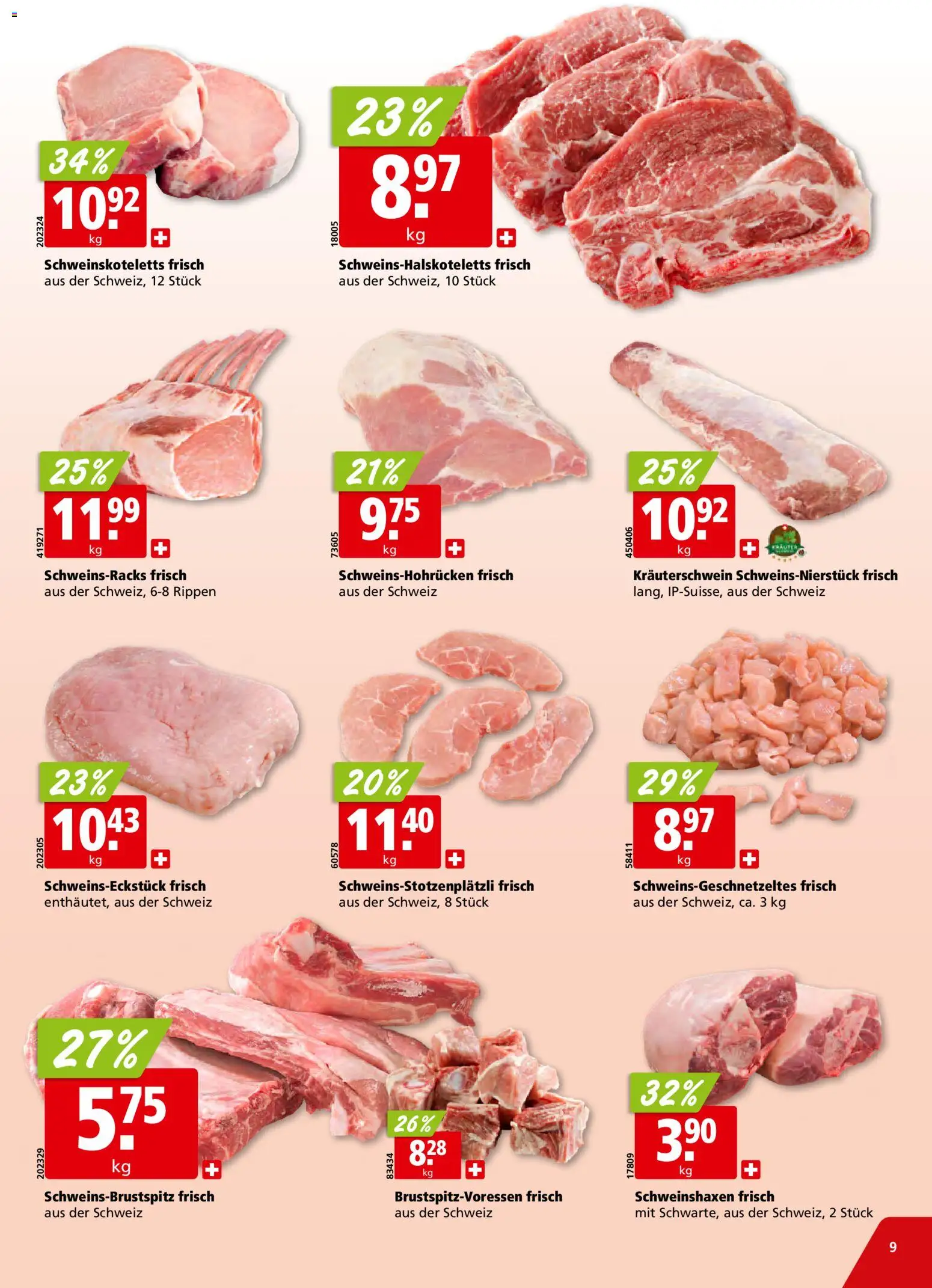 Aligro Aktionen Schlieren, Gossau SG, Frauenfeld, Rapperswil-Jona, Sargans, Bern, Brüttisellen, Pratteln, Emmen, Spreitenbach – gültig ab 26.01.2026 | Seite: 9