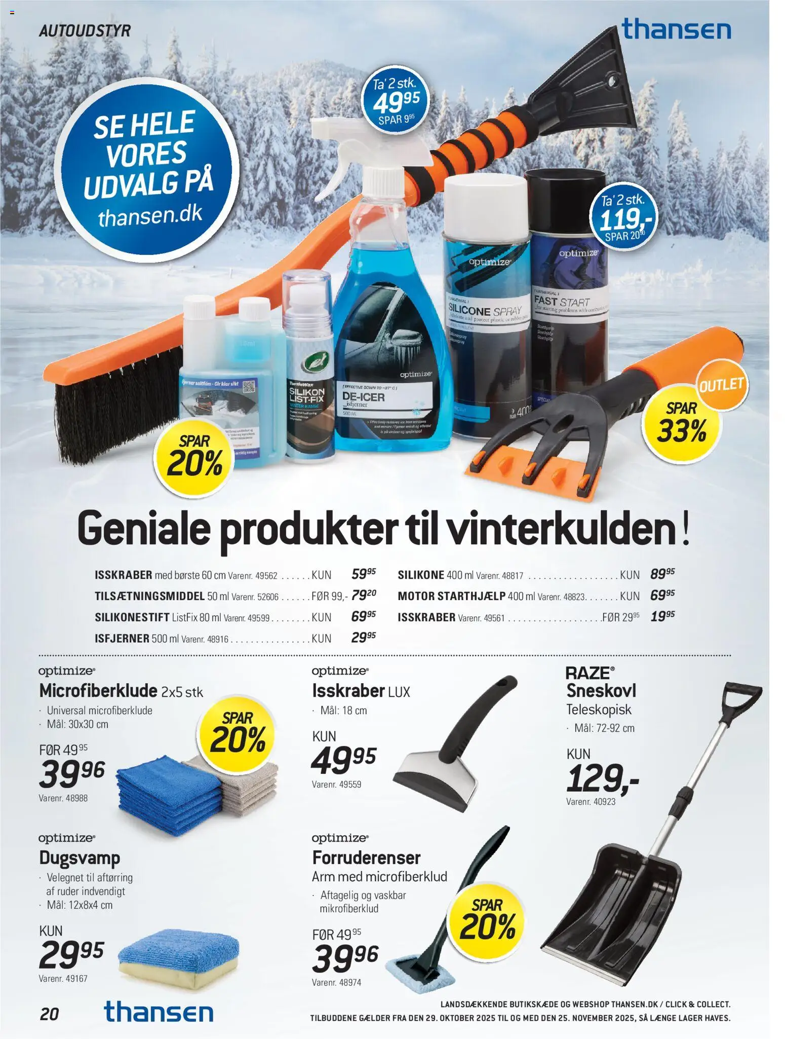Thansen tilbudsavis – gyldig fra 29.10.2025 | Side: 20 | Produkter: Børste