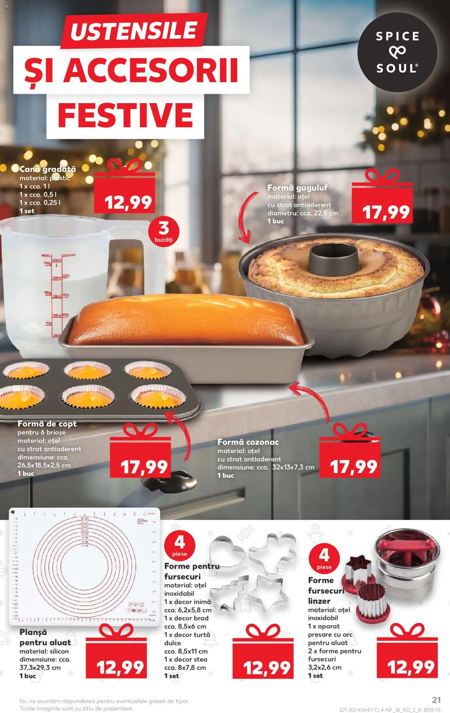 Kaufland RO akciós ujság - amely érvényes a következő dátumtól: 19.11.2025 | Oldal: 21 | Termékek: Linzer