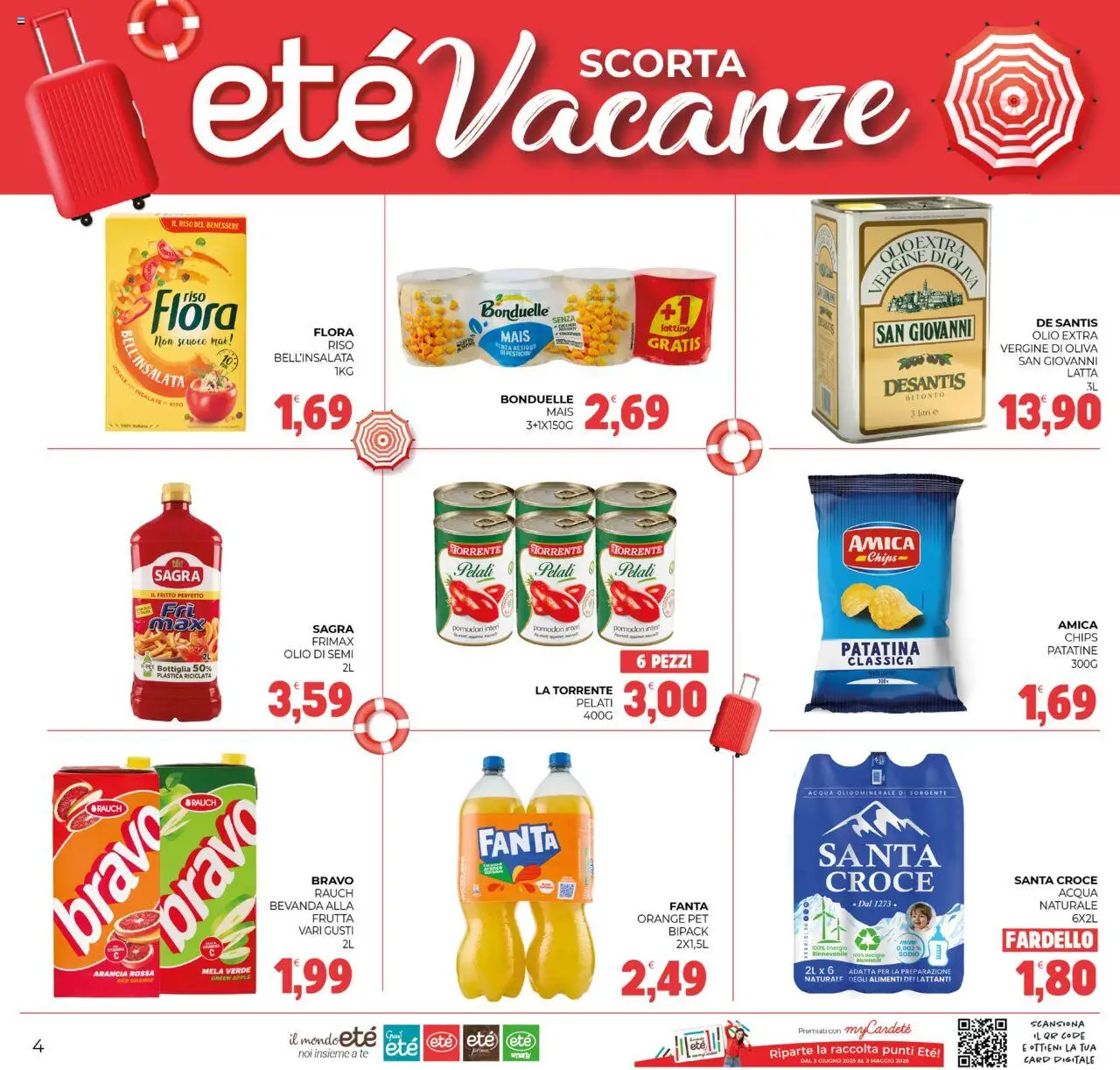 Volantino Eté del 25.07.2025 | Pagina: 4 | Prodotti: Acqua, Frutta, Fanta, Mais