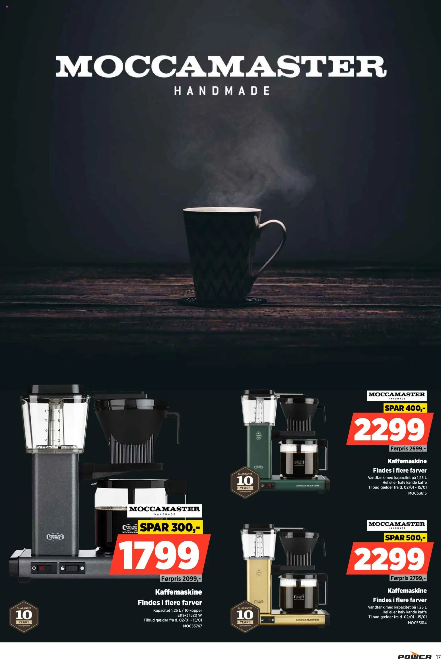 Power tilbudsavis – gyldig fra 09.01.2026 | Side: 17 | Produkter: Kaffe, Kaffemaskine