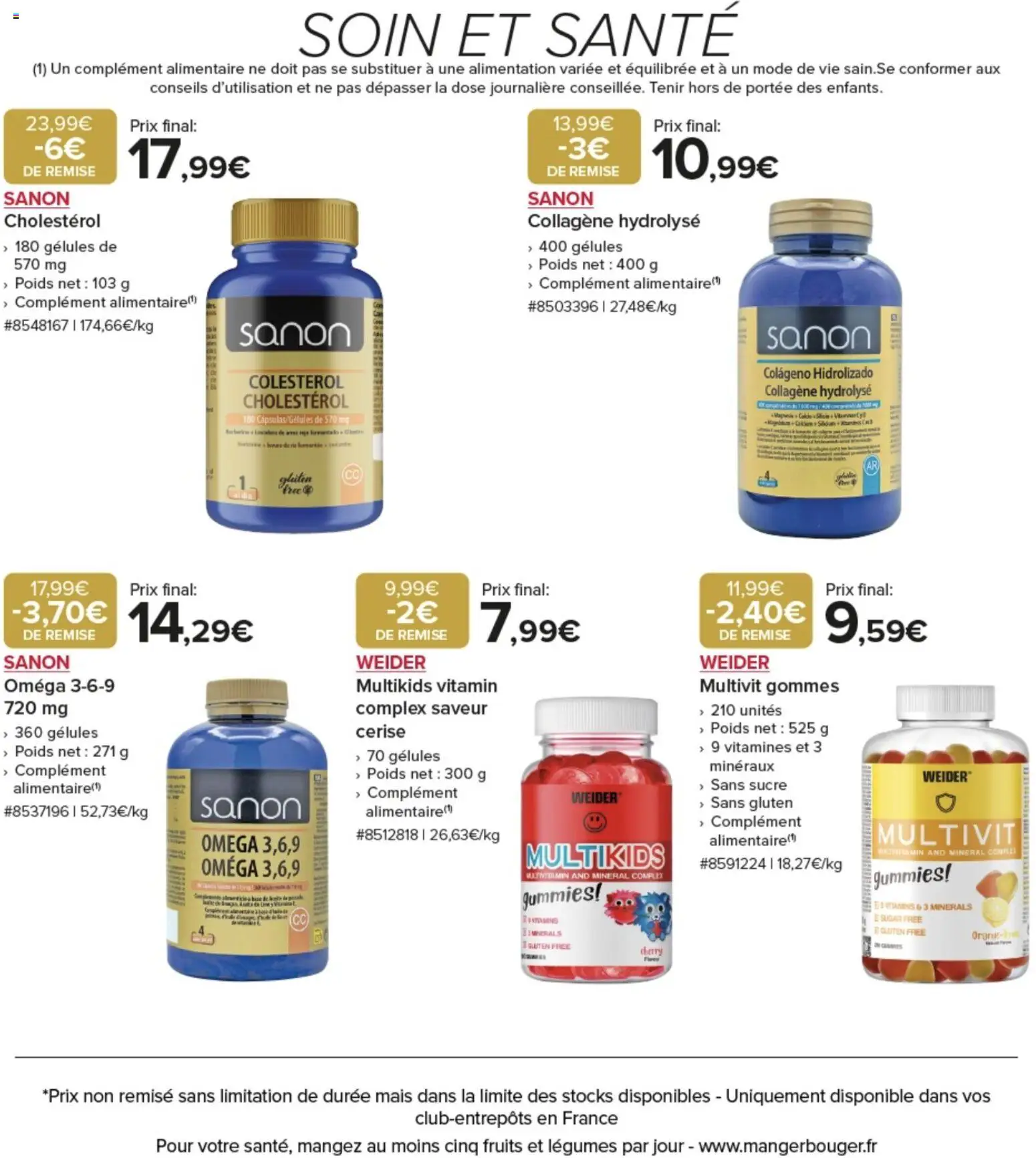 {H1} | Page: 6 | Produits: Sucre, Poids, Mais, Riz