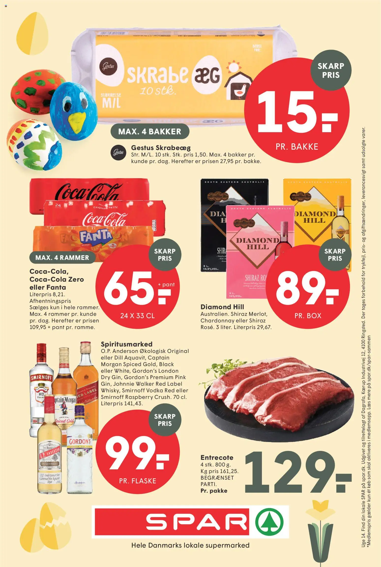 Spar tilbudsavis – gyldig fra 27.03.2026 | Side: 28 | Produkter: Vodka, Fanta, Cola, Søm