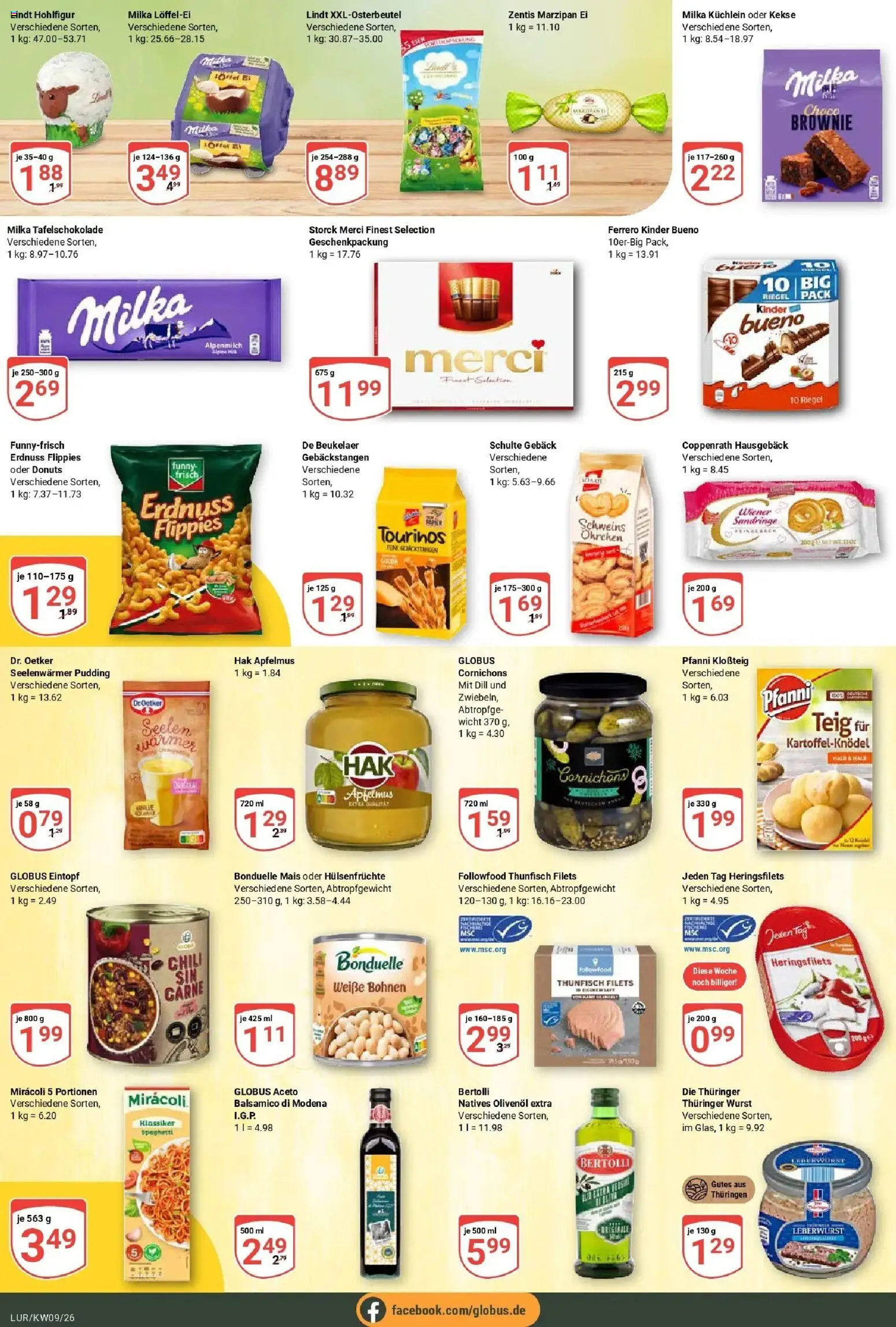 Globus Prospekt Hamburg – gültig ab 23.02.2026 | Seite: 12 | Produkte: Merci, Kinder bueno, Pudding, Dill