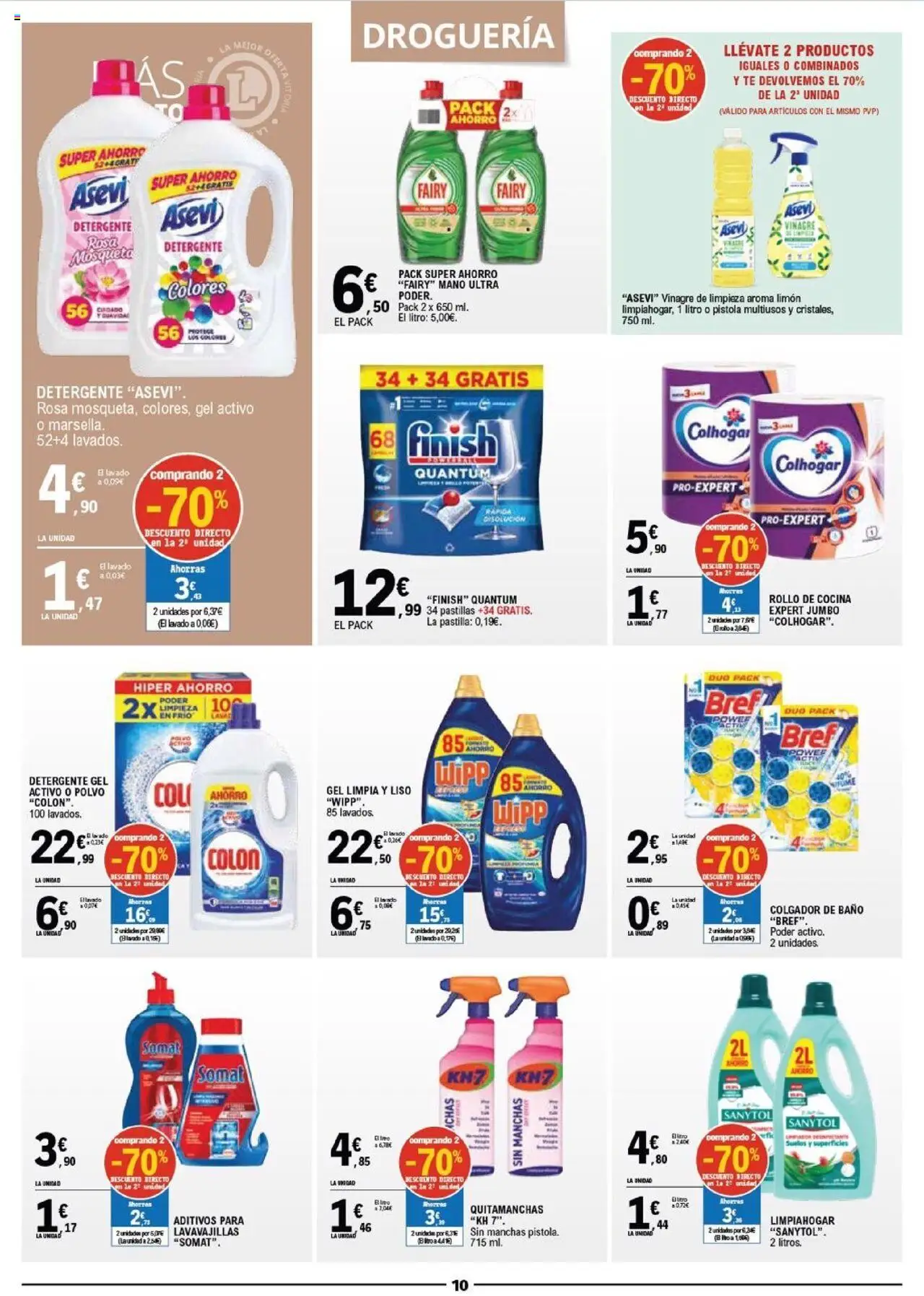 E.Leclerc folleto │ válido desde el 15.10.2025 | Página: 10 | Productos: Polvo, Detergente, Té, Cocina