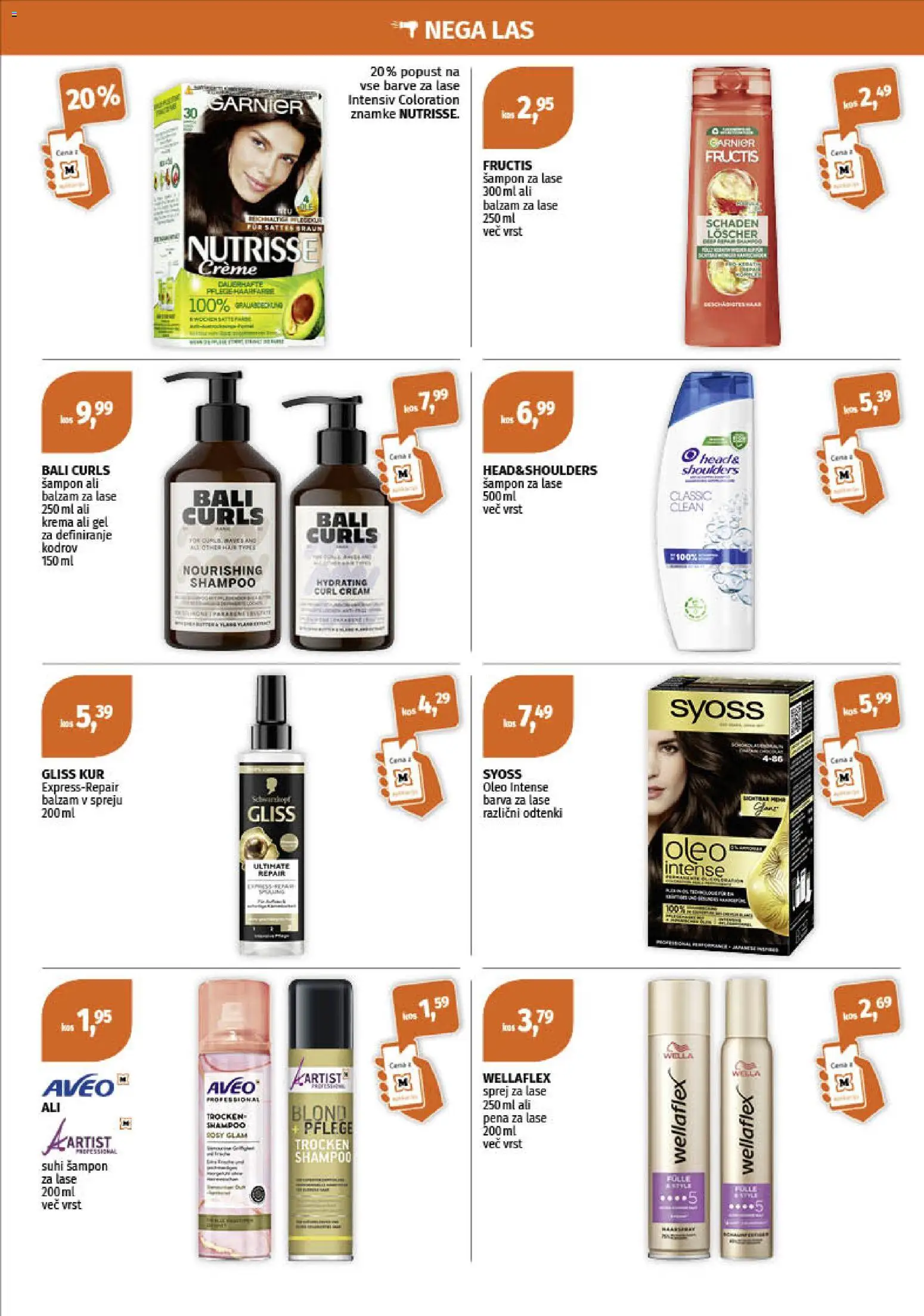 Novi Müller katalog ponudbe – veljaven od 23.02.2026 | Stran: 4 | Izdelki: Suhi šampon za lase, Sampon, Krema, Barva