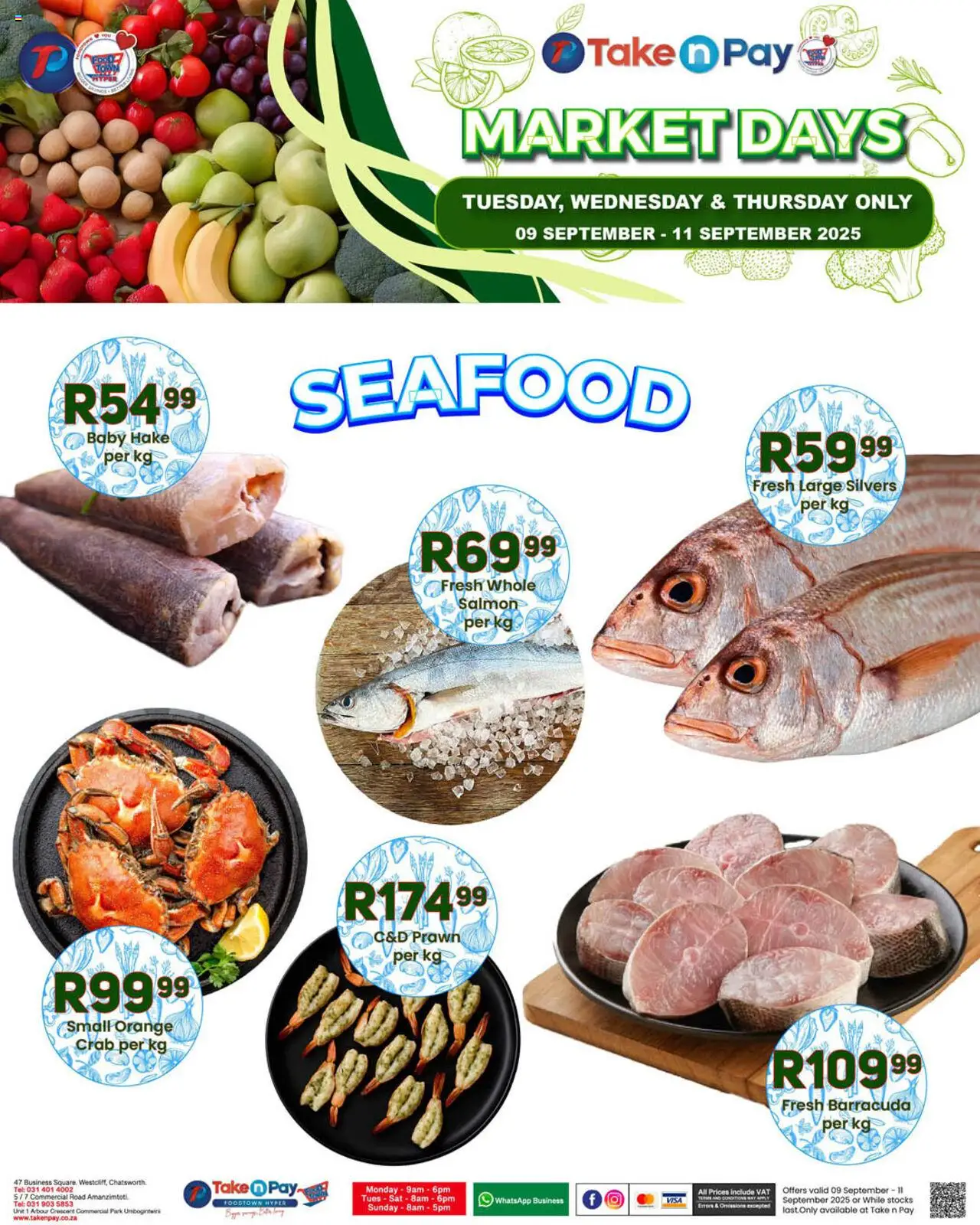 New Take n Pay catalogue – valid from 09.09.2025 | Page: 9 | Products: Seafood