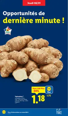 LIDL - Prévisualisation de Topinambour, La barquette de 500 g valide à partir de 08.01.2026 | Page: 4