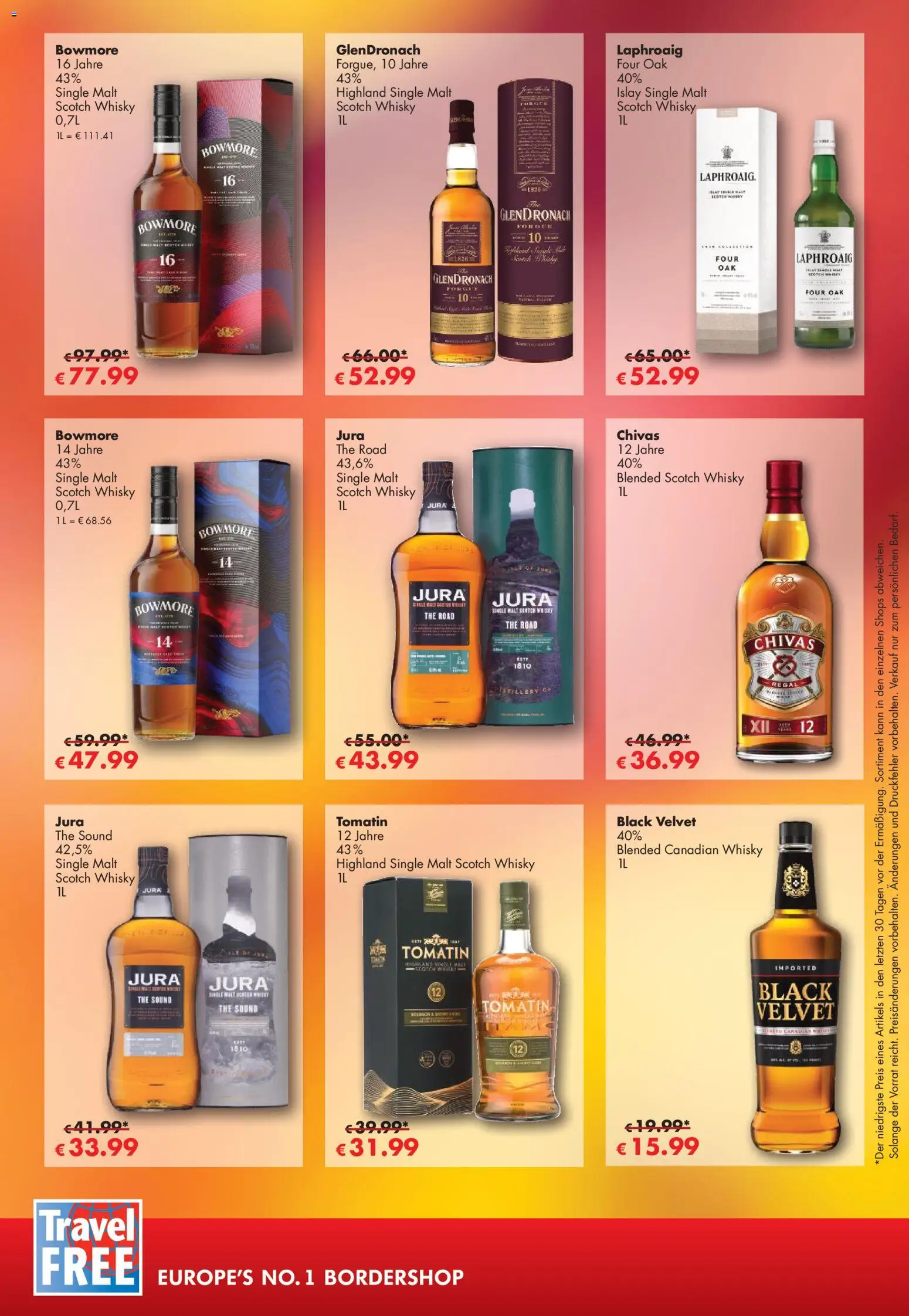 Travel Free Angebote – gültig ab 01.11.2025 | Seite: 6 | Produkte: Whisky, Jura, Regal