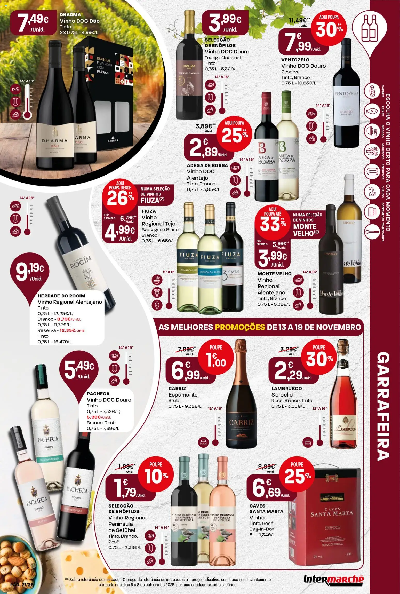 Intermarché Folheto Contact │ válido de 13.11.2025 | Página: 21 | Produtos: Espumante, Base, Vinho, Vinho tinto
