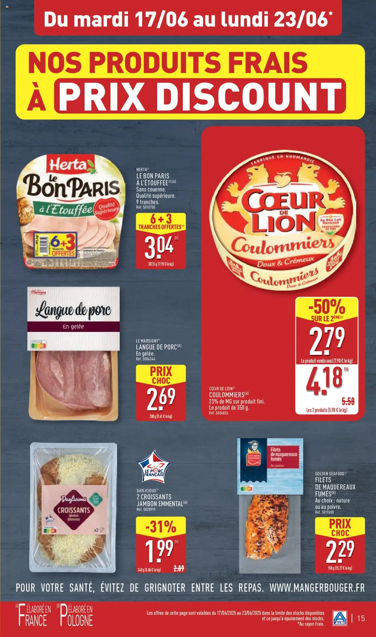  | Page: 18 | Produits: Langue de porc, Jambon, Porc, Gelée