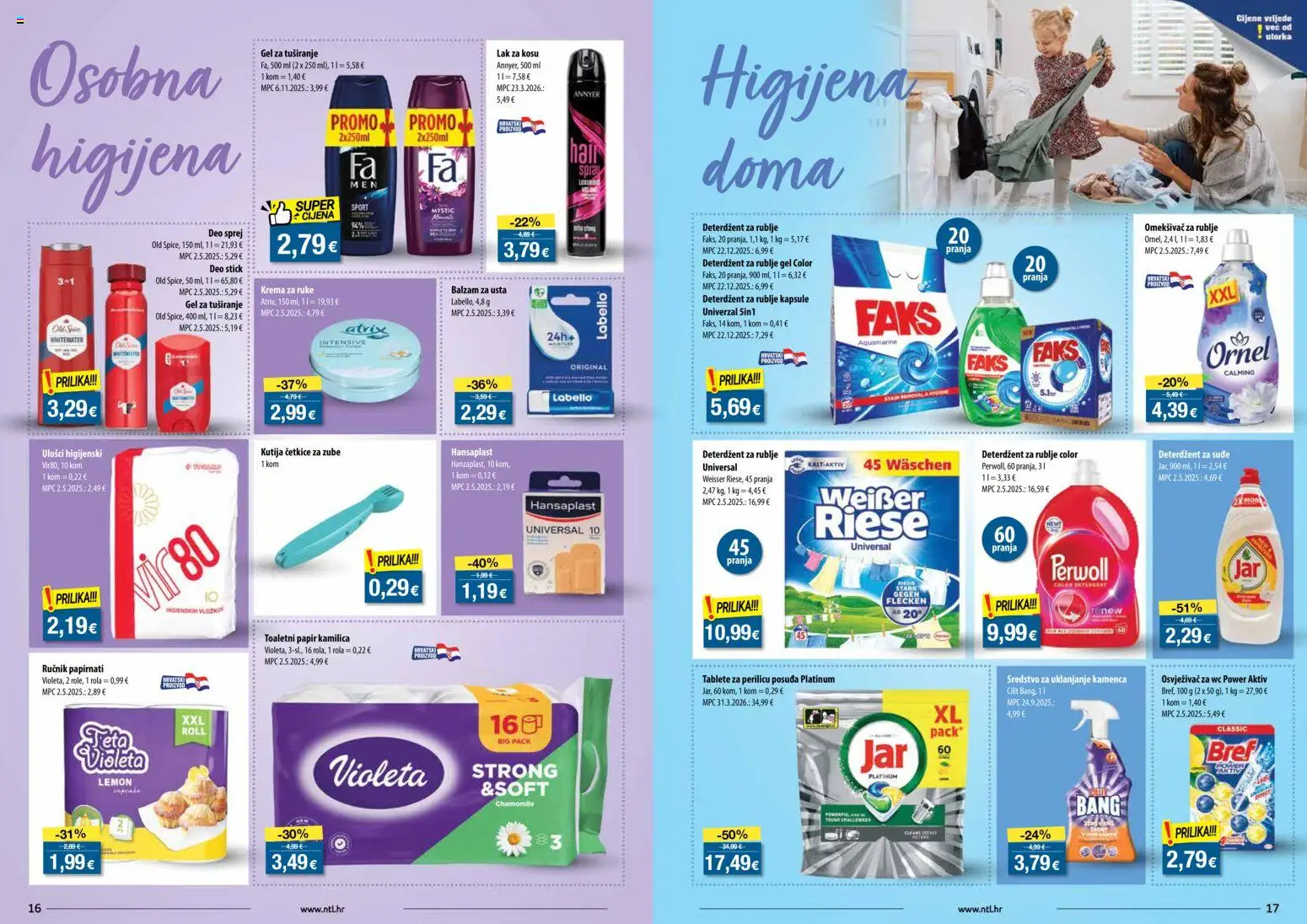 NTL katalog | vrijedi od 22.04.2026 | Stranica: 9 | Proizvodi: Kutija, Lak za kosu, Krema, Toaletni papir