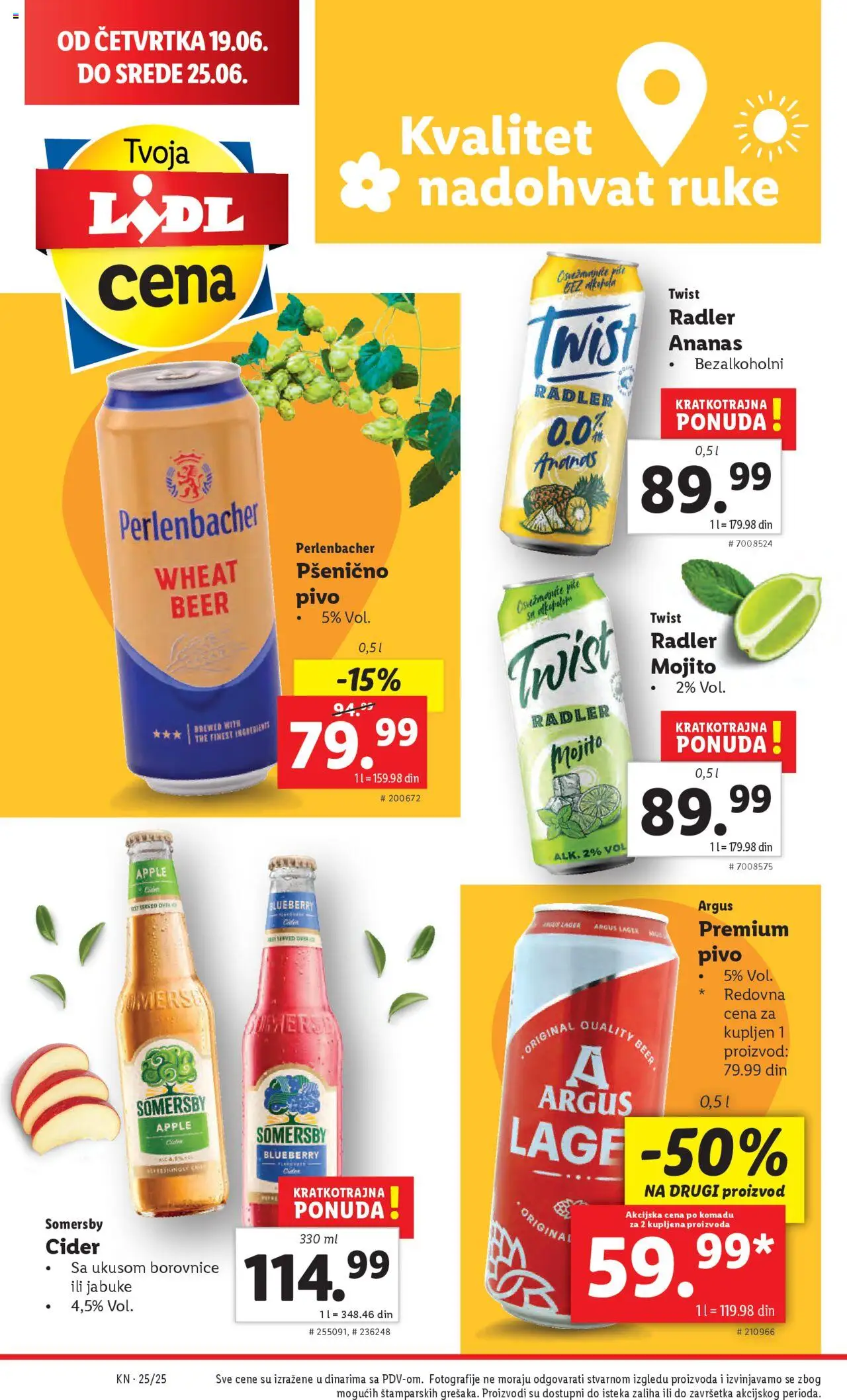 Lidl katalog - važi od 19.06.2025 | Strana: 30 | Proizvode: Ananas, Somersby, Pivo, Jabuke