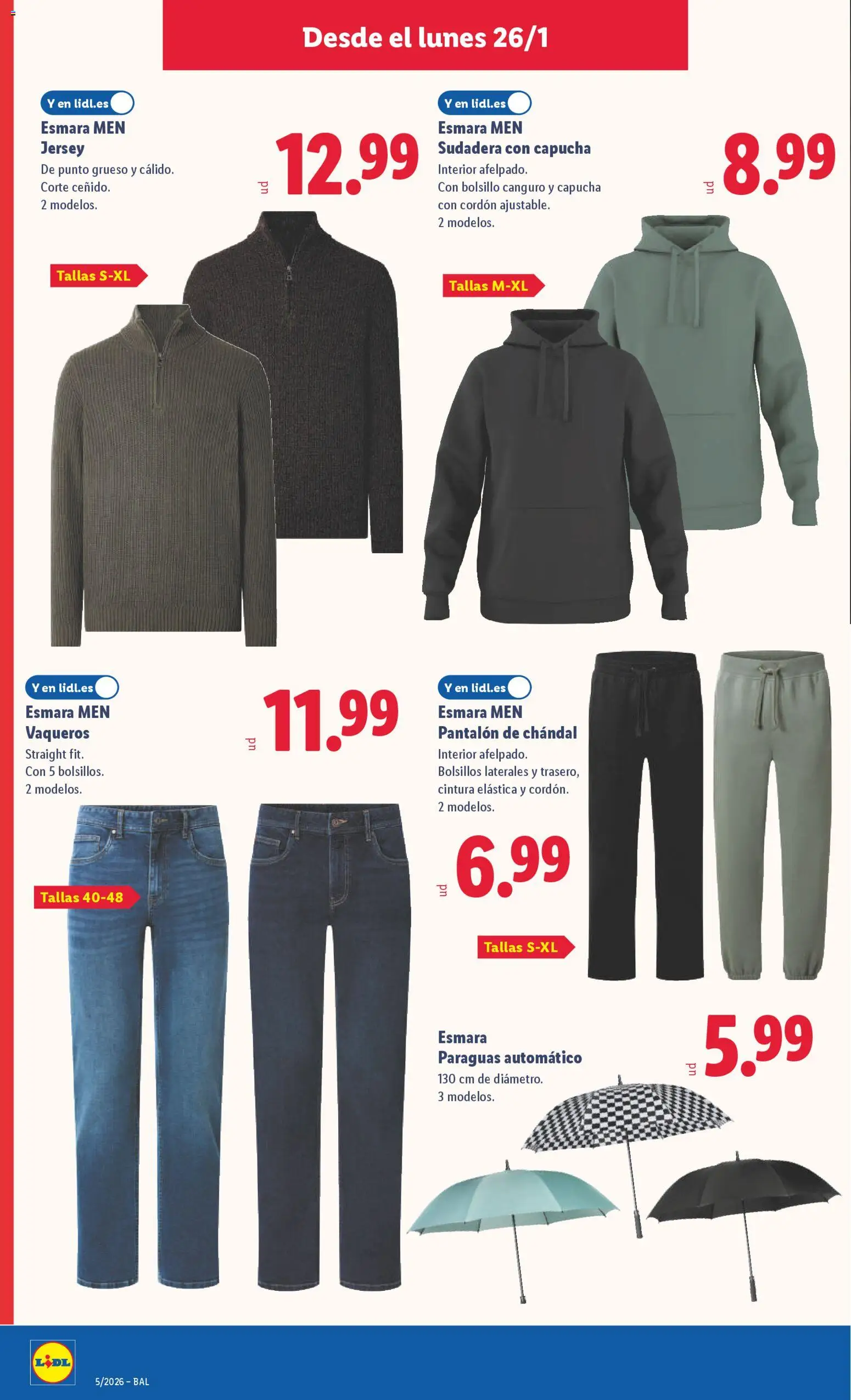 Lidl folleto de bazar │ válido desde el 26.01.2026 | Página: 8 | Productos: Sudadera, Pantalón de chándal