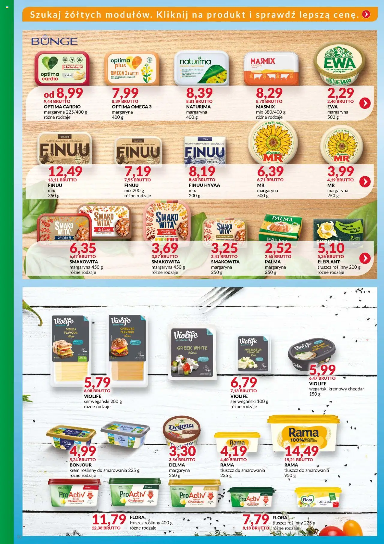 Eurocash Gazetka - Katalog Artykułów Spożywczych od 21.09.2025 | Strona: 18 | Produkty: Ser wegański, Optima cardio, Margaryna, Mozzarella