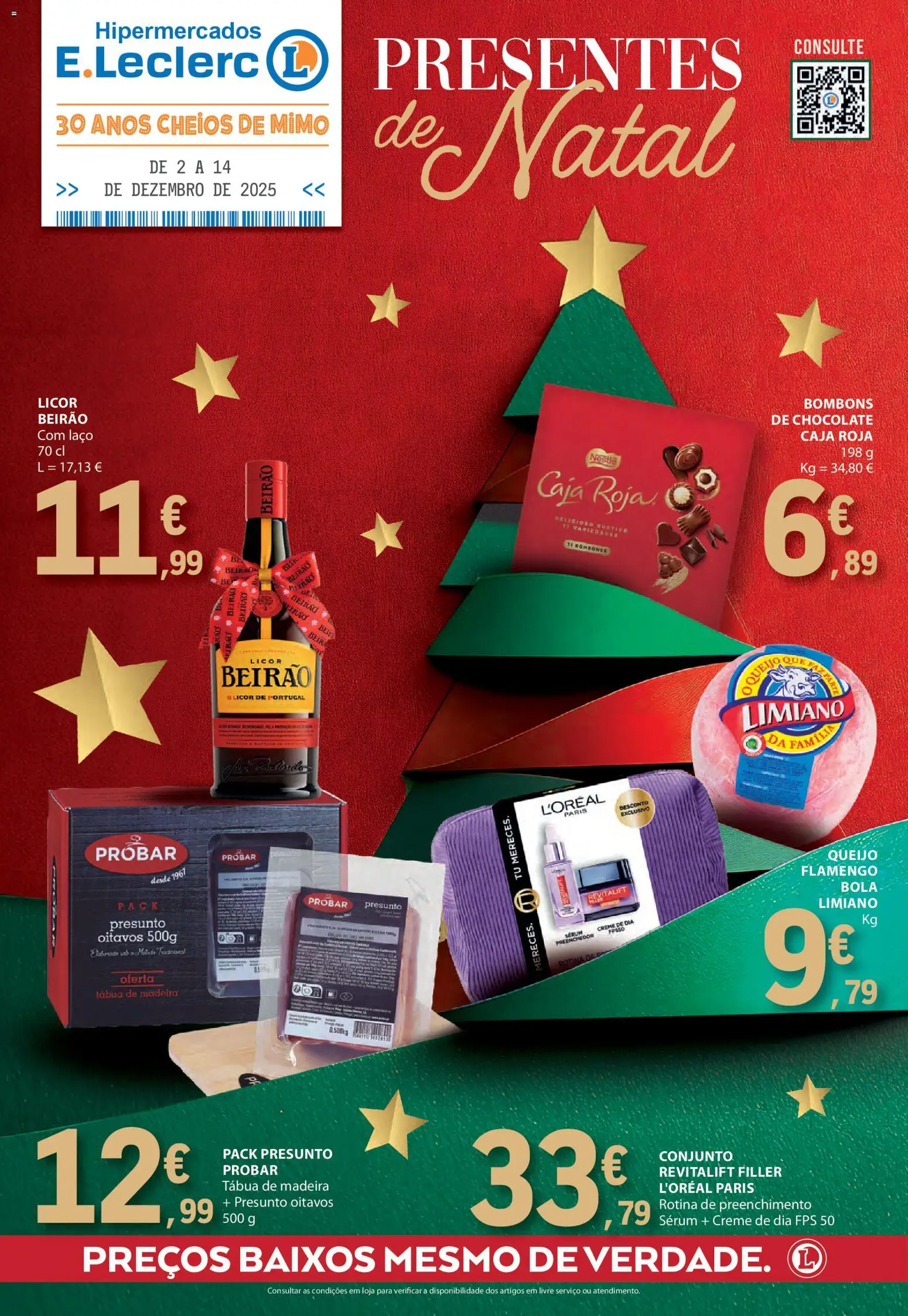 E.Leclerc - Folheto Presentes de Natal │ válido de 02.12.2025 | Página: 1 | Produtos: Tábua, Nestlé, Presunto, Creme