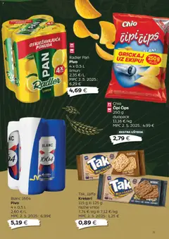 Tommy katalog | vrijedi od 15.09.2025 | Stranica: 11 | Proizvodi: Pivo, Čips, Krumpir, Krekeri