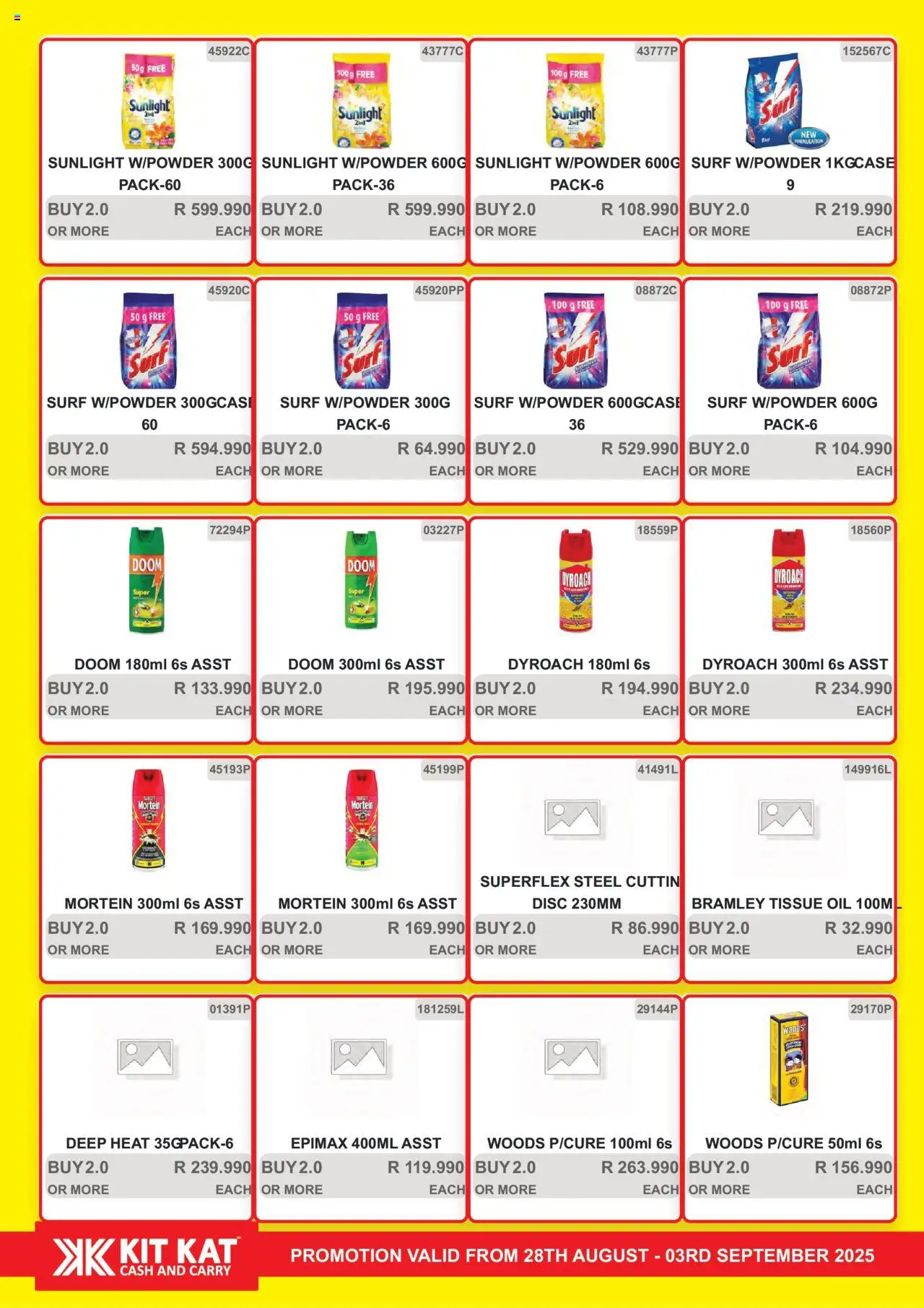 KIT KAT Cash & Carry - Weekly Traders Special │ valid from 28.08.2025 | Page: 28 | Products: Tissue oil, Oil