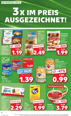 Globus Baumarkt - Saarland ab 08.12.2025 gültig | Seite: 4 | Produkte: Nescafe, Erdnüsse, Schokolade, Kekse