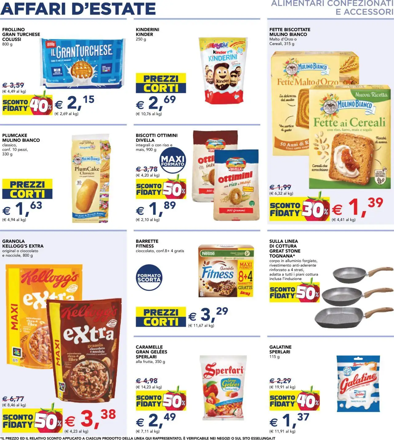 Volantino Esselunga S del 31.07.2025 | Pagina: 15 | Prodotti: Cereali, Fiocchi, Mais, Alluminio