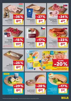 Billa leták platný od 14.01.2026 | Strana: 9 | Produkty: Šunka, Kačacie stehná, Pstruh, Tatarák
