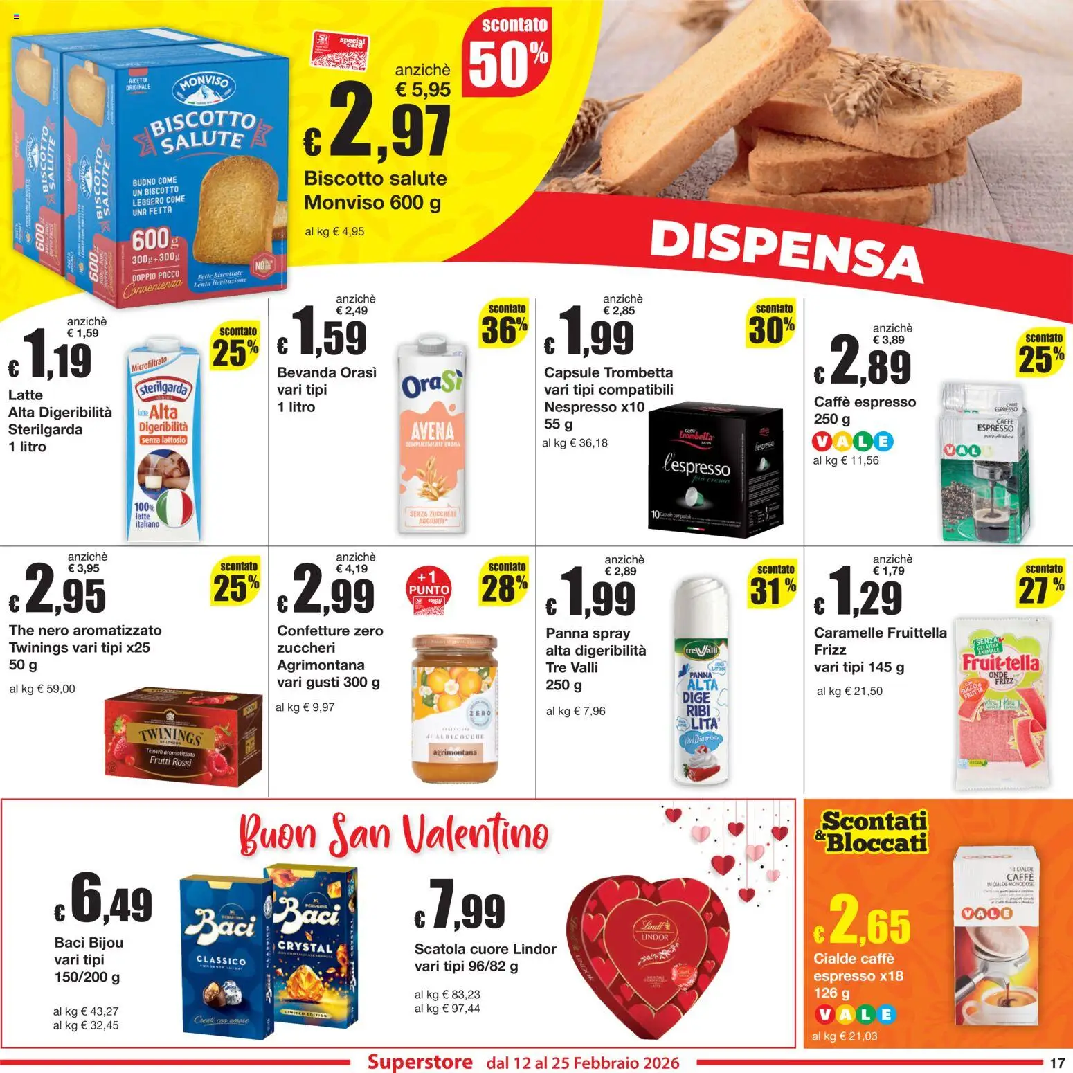 Volantino Sì con Te del 12.02.2026 | Pagina: 17 | Prodotti: Caramelle, Latte, The, Albicocche