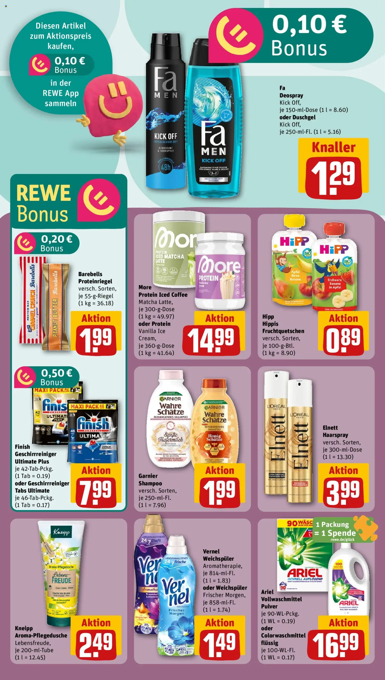 Rewe ihr Kaufpark Prospekt 	 – gültig ab 12.01.2026 | Seite: 26 | Produkte: Shampoo, Duschgel, Weichspüler, Deospray