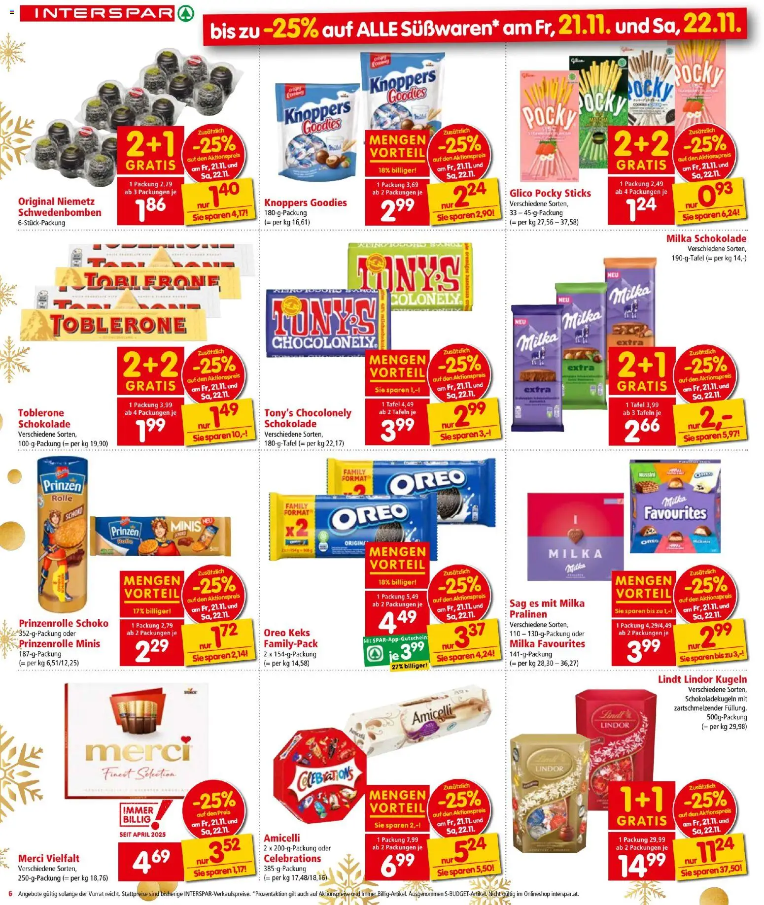 Interspar - Black Friday gültig ab 20.11.2025 | Seite: 6 | Produkte: Schokolade