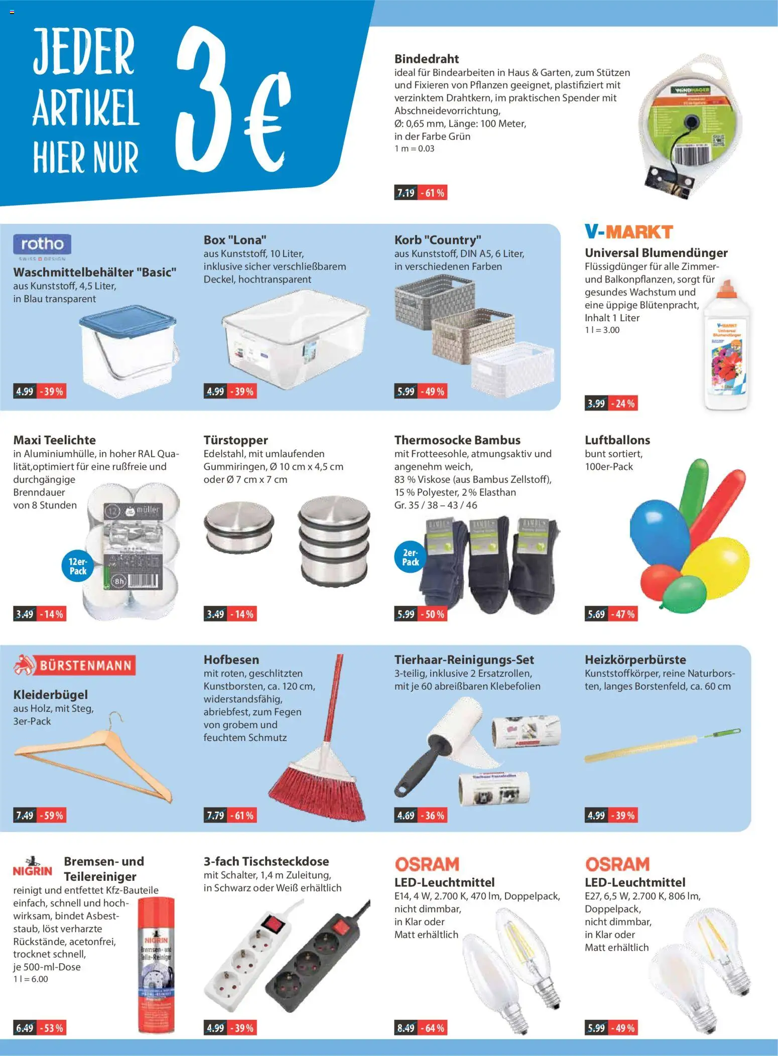 V-Markt - Hallertau / Oberpfalz – gültig ab 22.01.2026 | Seite: 14 | Produkte: Box, Korb, Kleiderbügel