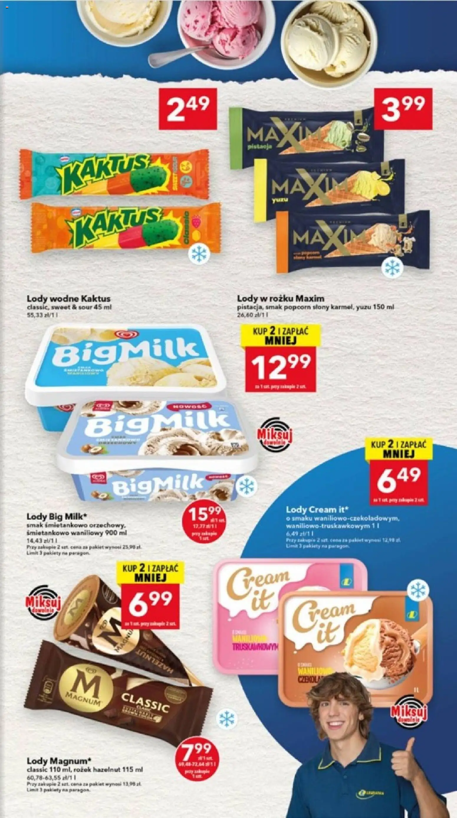 Lewiatan gazetka - Lublin od 23.04.2026 | Strona: 13 | Produkty: Popcorn, Lody