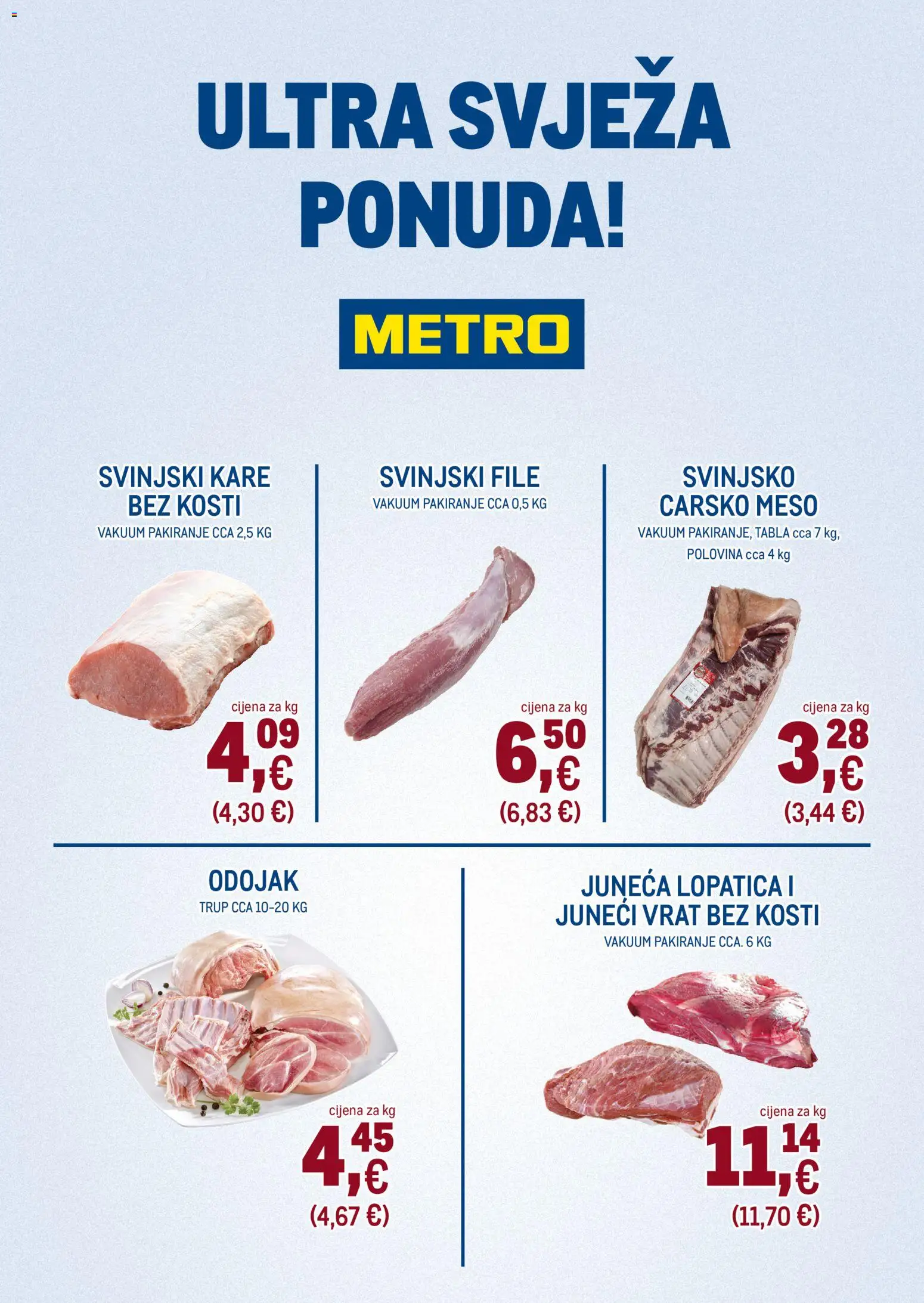 Metro katalog | vrijedi od 01.12.2025 | Stranica: 4 | Proizvodi: Odojak, Meso, Svinjski file, Lopatica