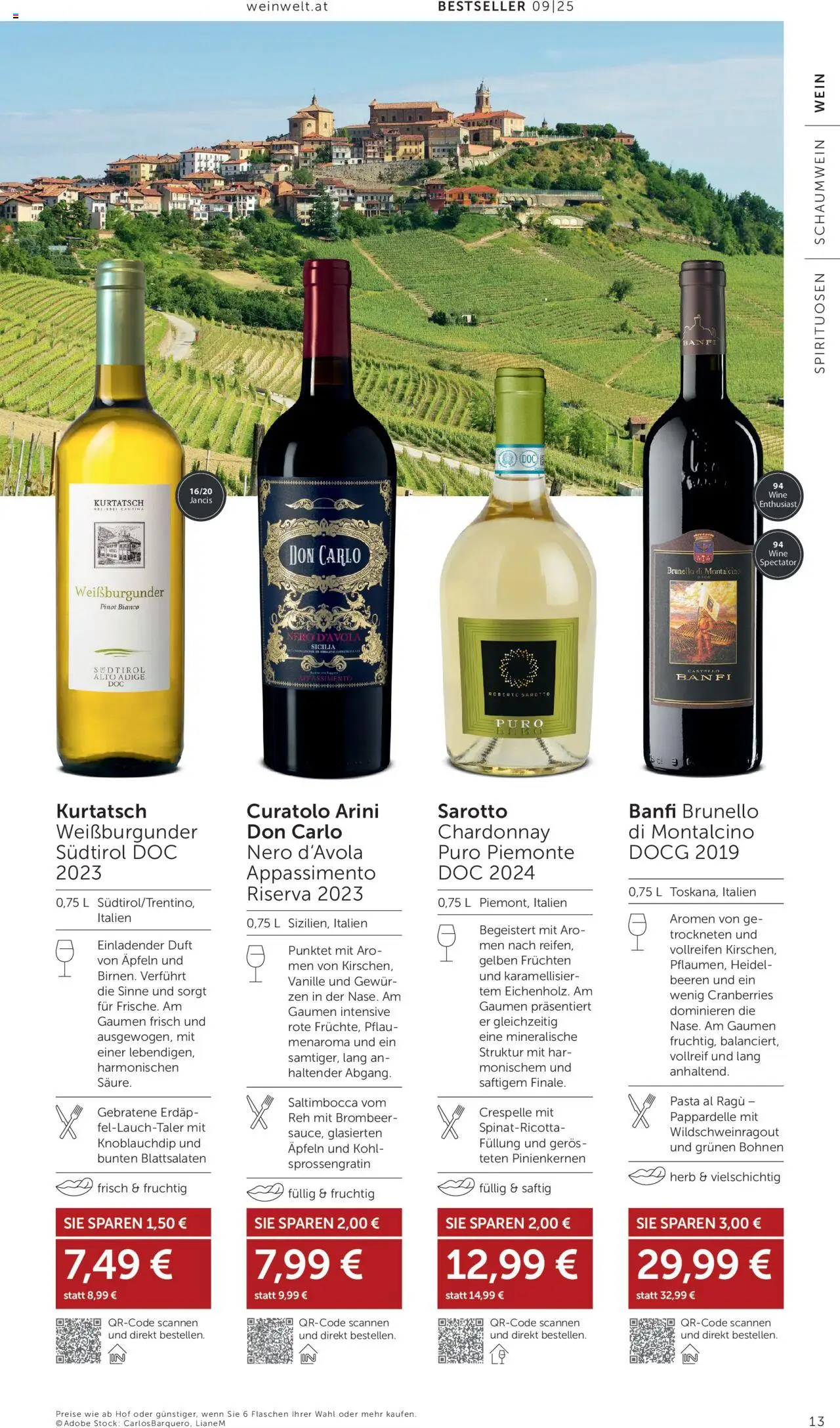 Interspar Wein Welt gültig ab 13.08.2025 | Seite: 13 | Produkte: Pasta, Duft, Wein