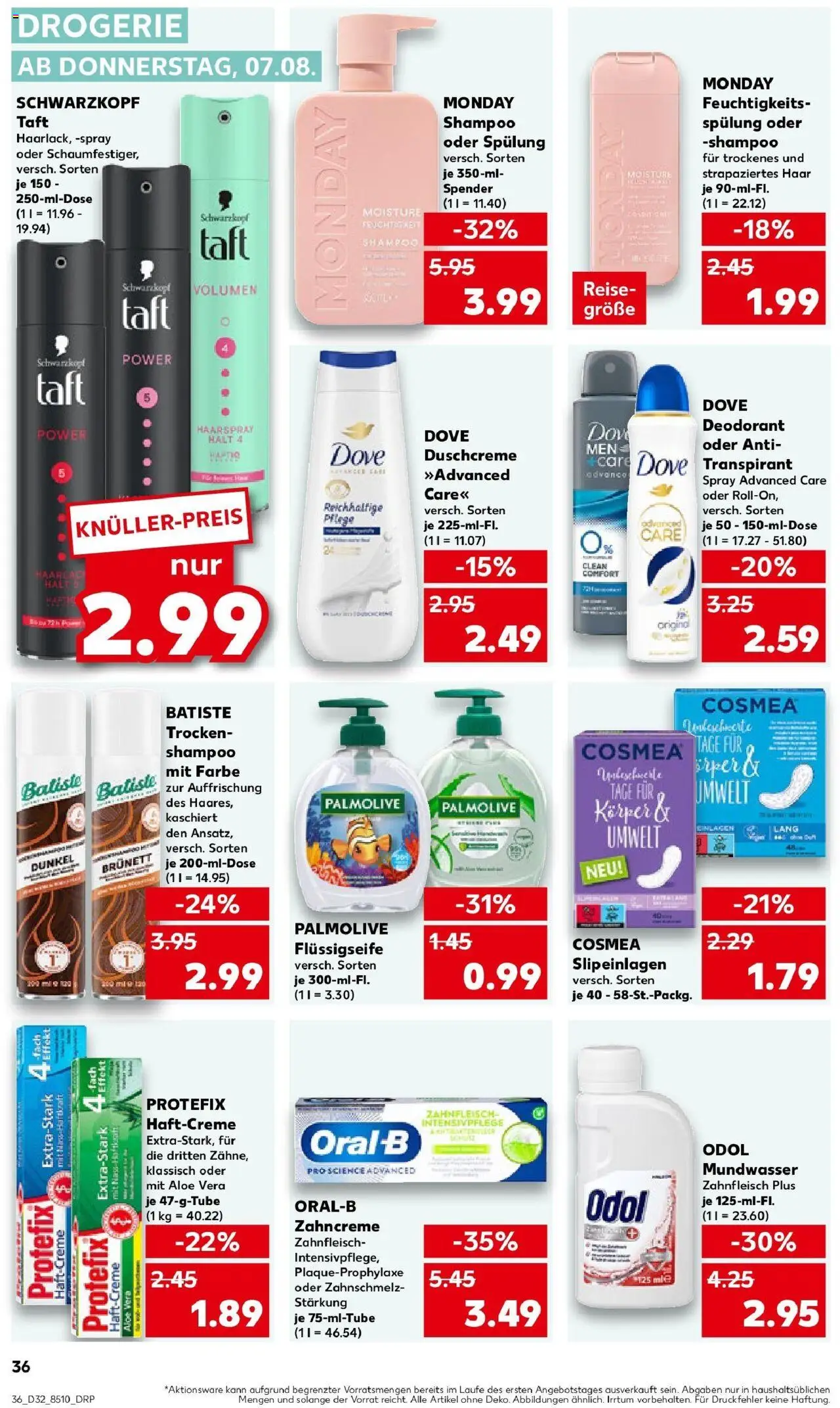 Kaufland prospekt Frankenthal	 - gültig ab dem 10.08.2025 | Seite: 49 | Produkte: Shampoo, Haarspray, Deodorant, Mundwasser