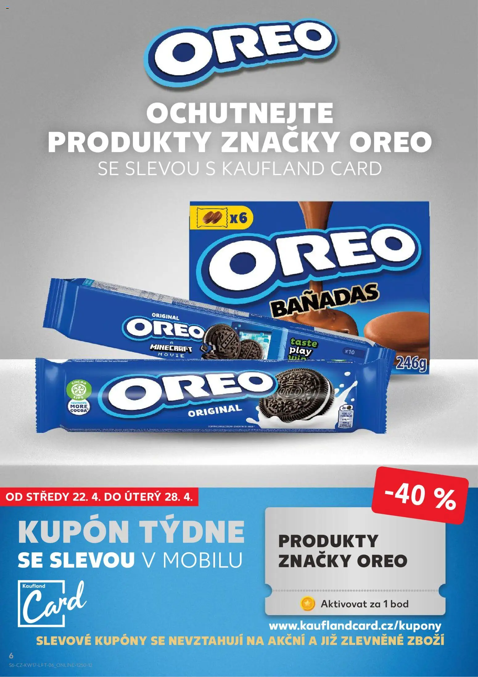Kaufland leták - Liberec od 22.04.2026 | Strana: 6 | Produkty: Cookies, Oreo