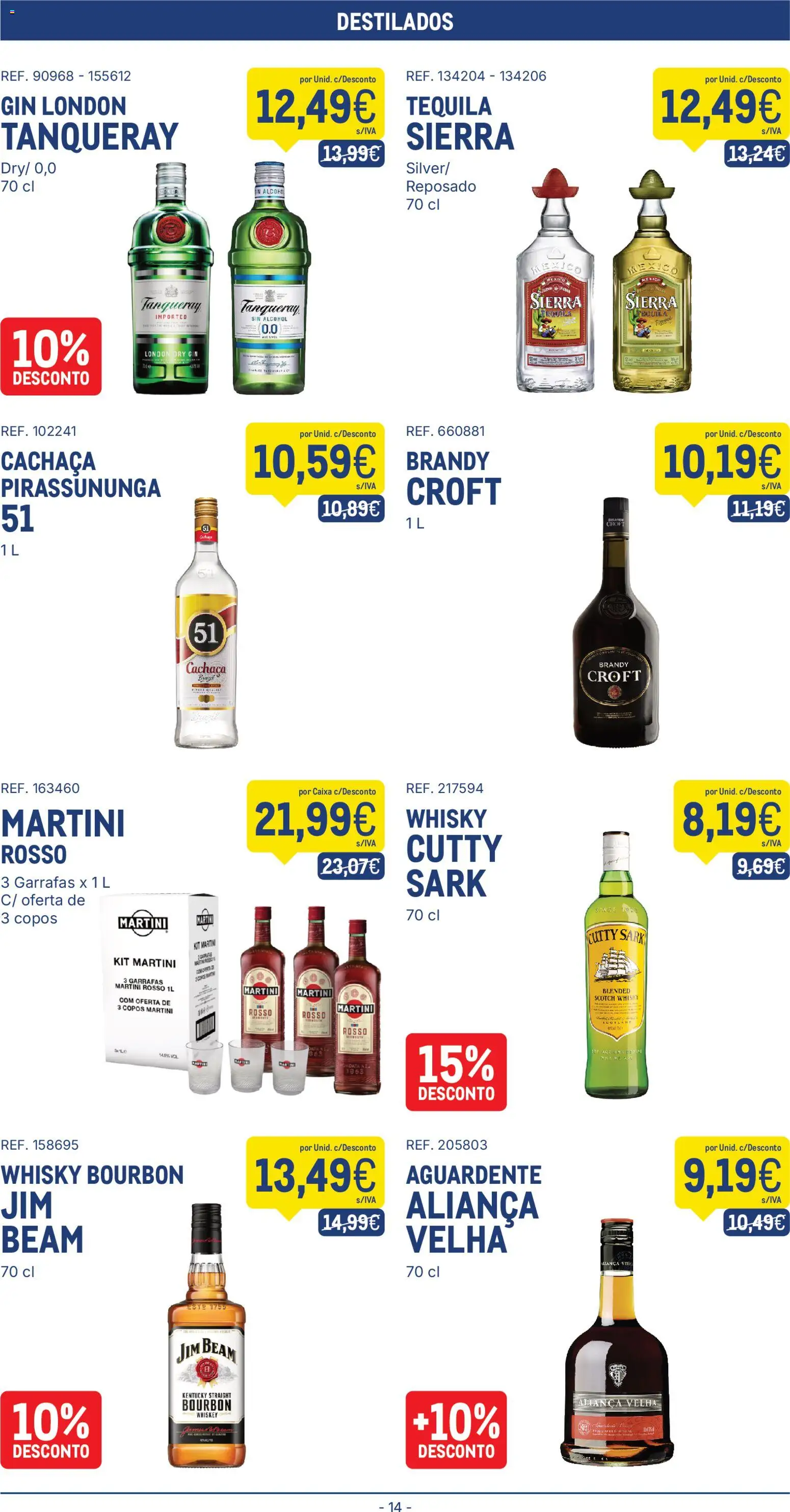 Makro folheto │ válido de 11.11.2025 | Página: 14 | Produtos: Copos, Cachaça, Caixa, Gin