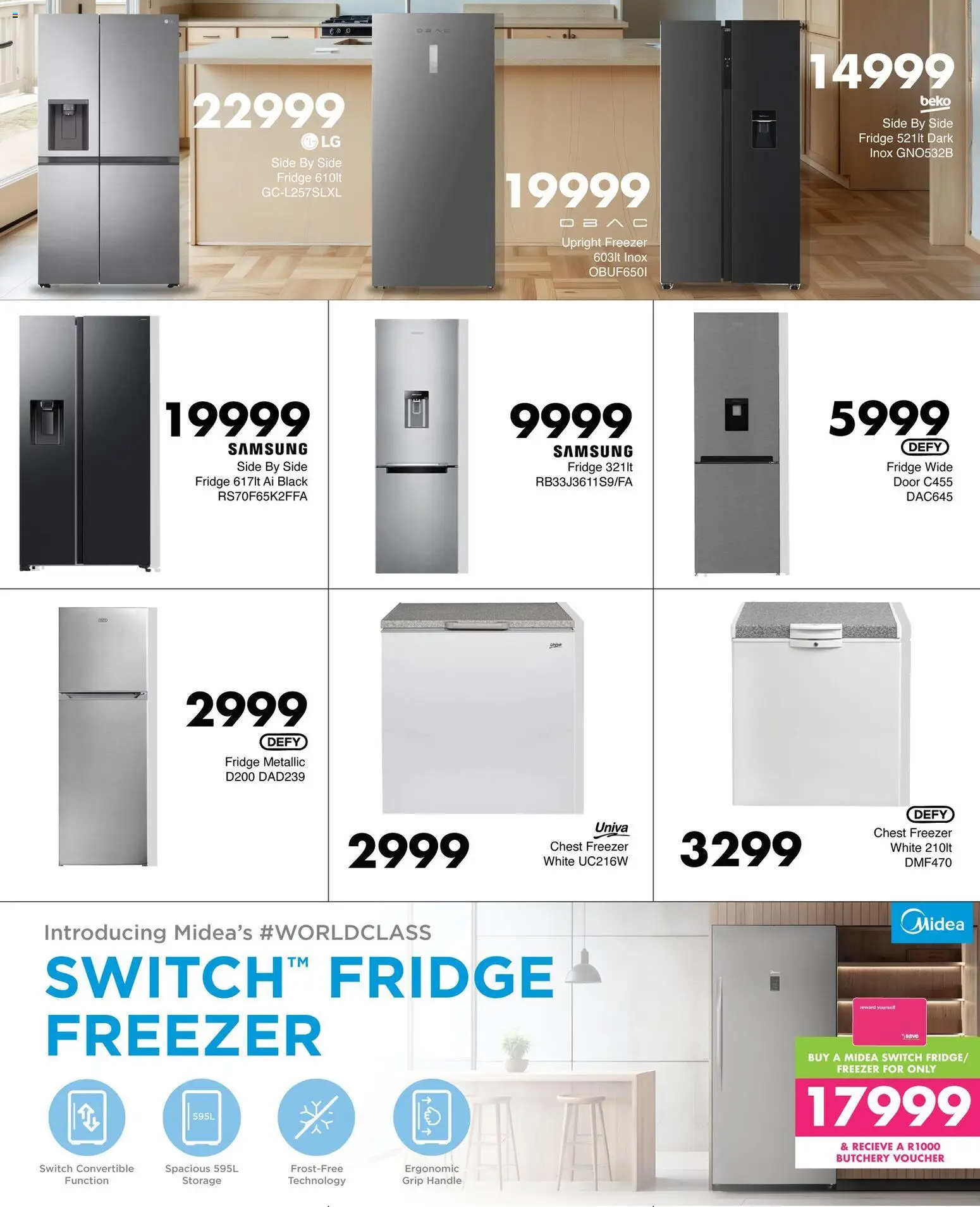 New Save catalogue – valid from 19.02.2026 | Page: 7 | Products: Freezer, Fridge, Switch, Chest freezer