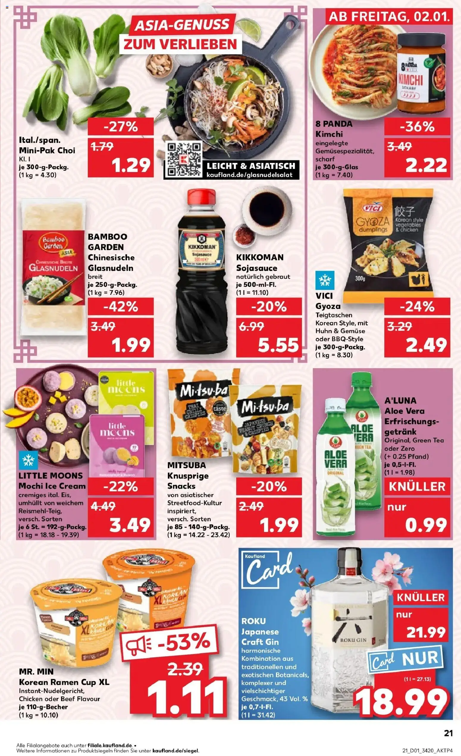 Kaufland prospekt Wernigerode	 – gültig ab 02.01.2026 | Seite: 21 | Produkte: Gemüse, Gin, Mochi