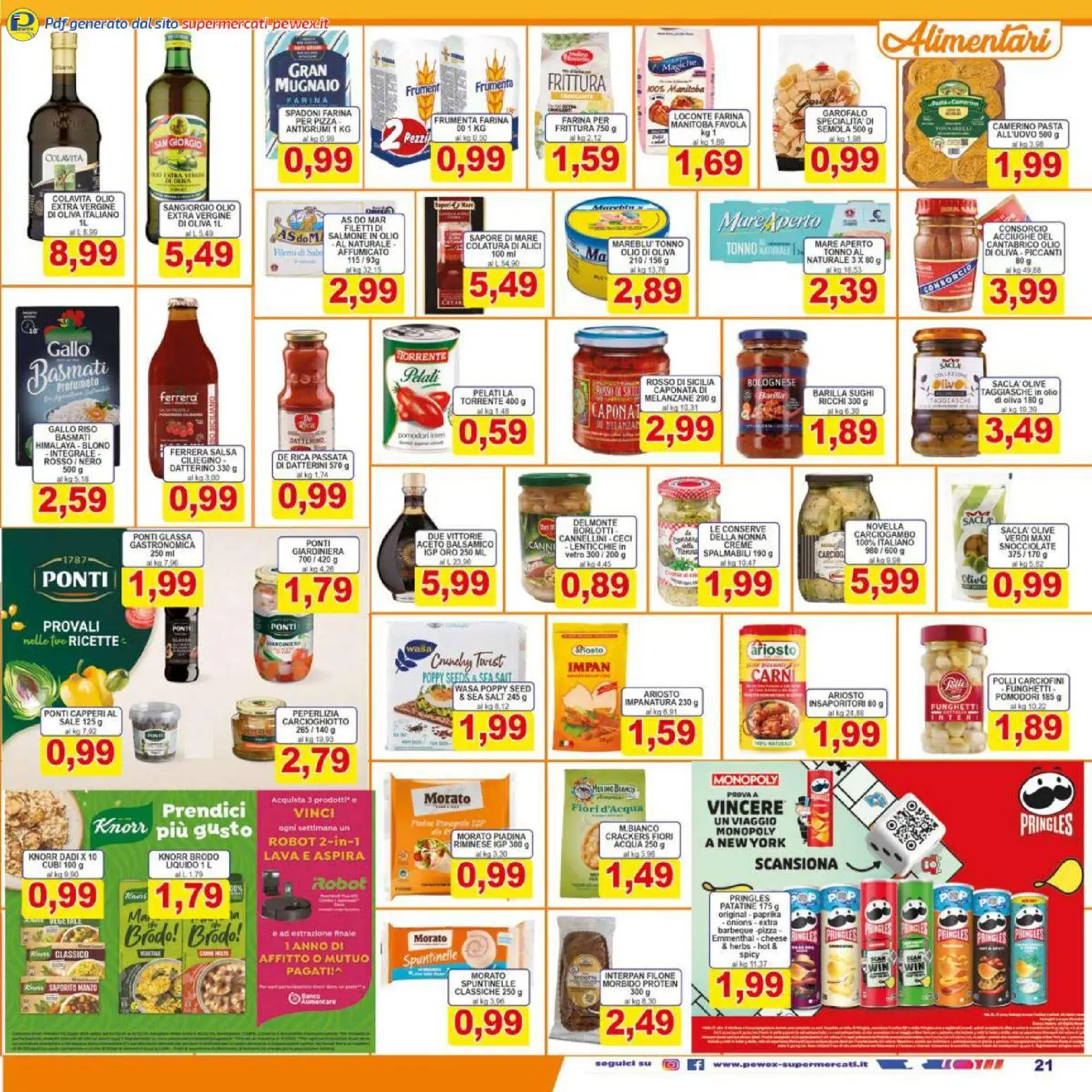 Volantino Pewex del 06.12.2025 | Pagina: 21 | Prodotti: Riso Basmati, Lenticchie, Olio, Robot