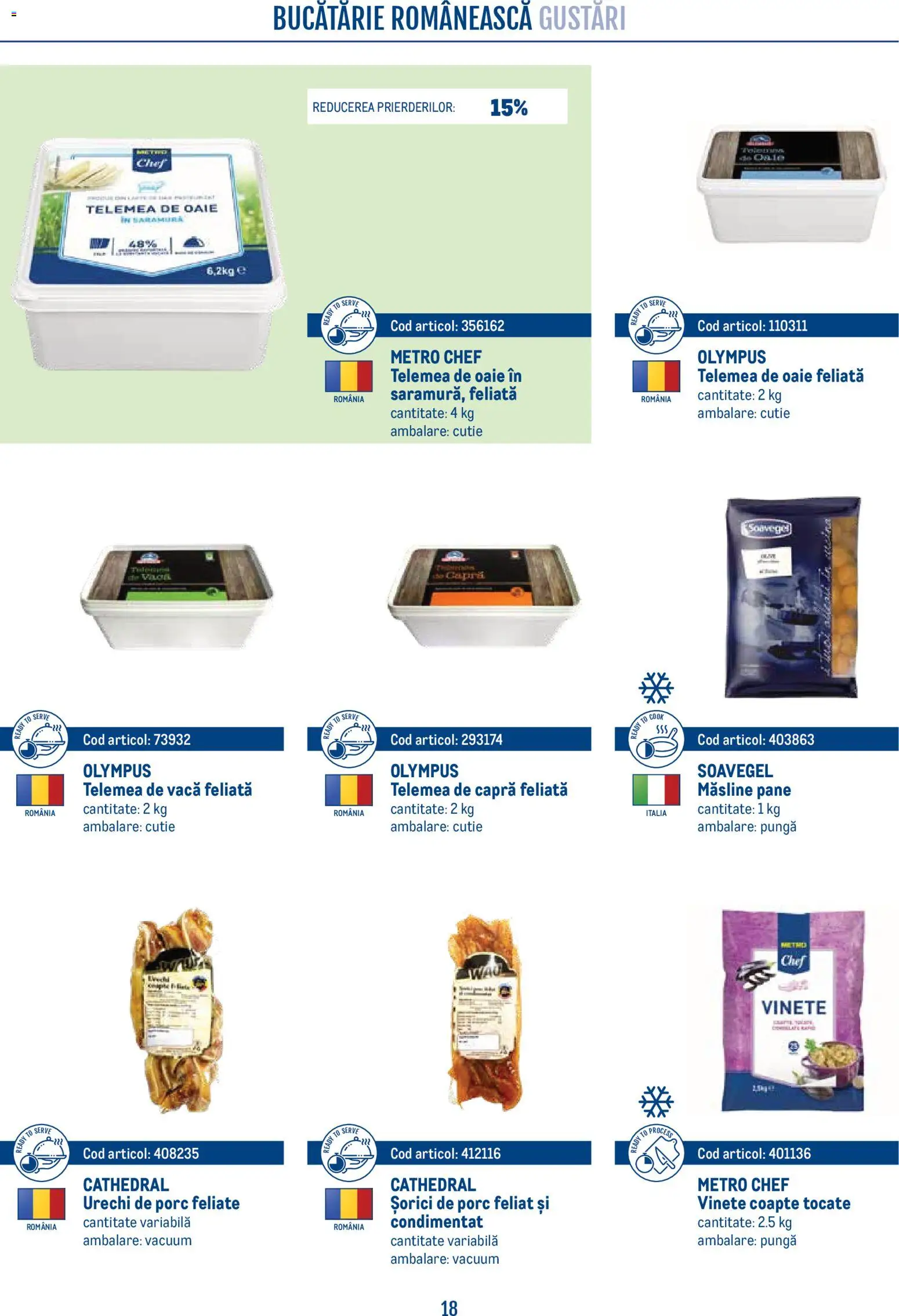 Noul catalog Metro – valabil de la 21.04.2026 | Pagină: 18 | Produse: Pungă, Bucătărie, Cutie, Măsline