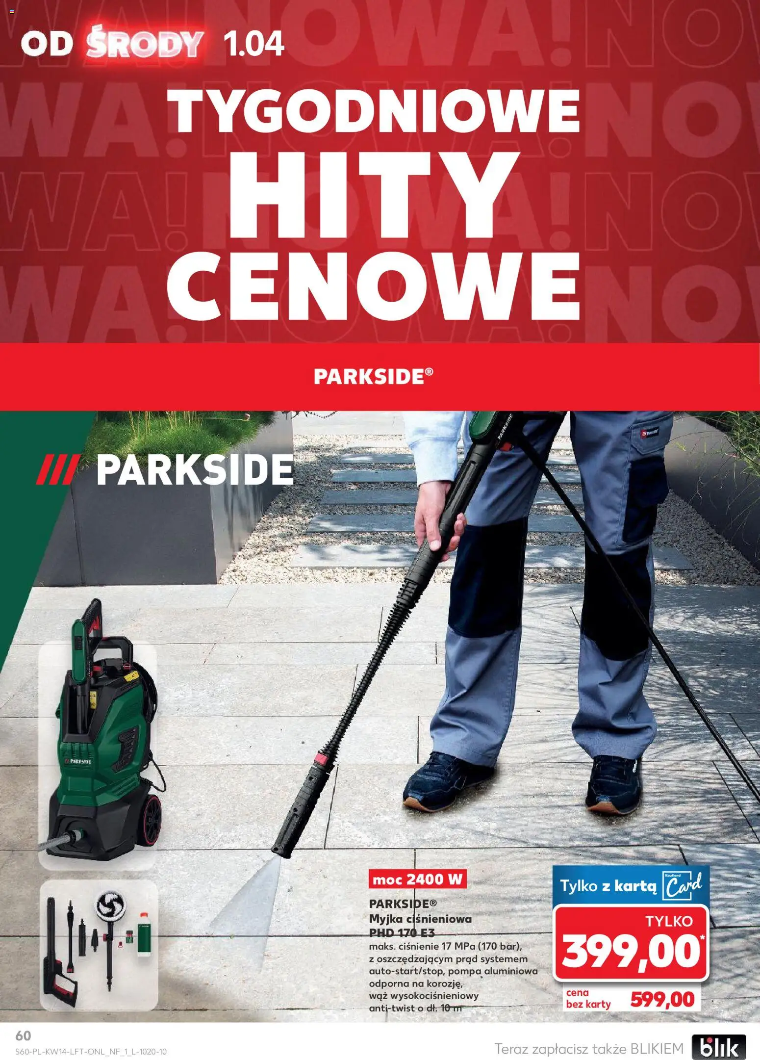 Kaufland Polsko leták od 01.04.2026 | Strana: 60 | Produkty: Parkside, Karty