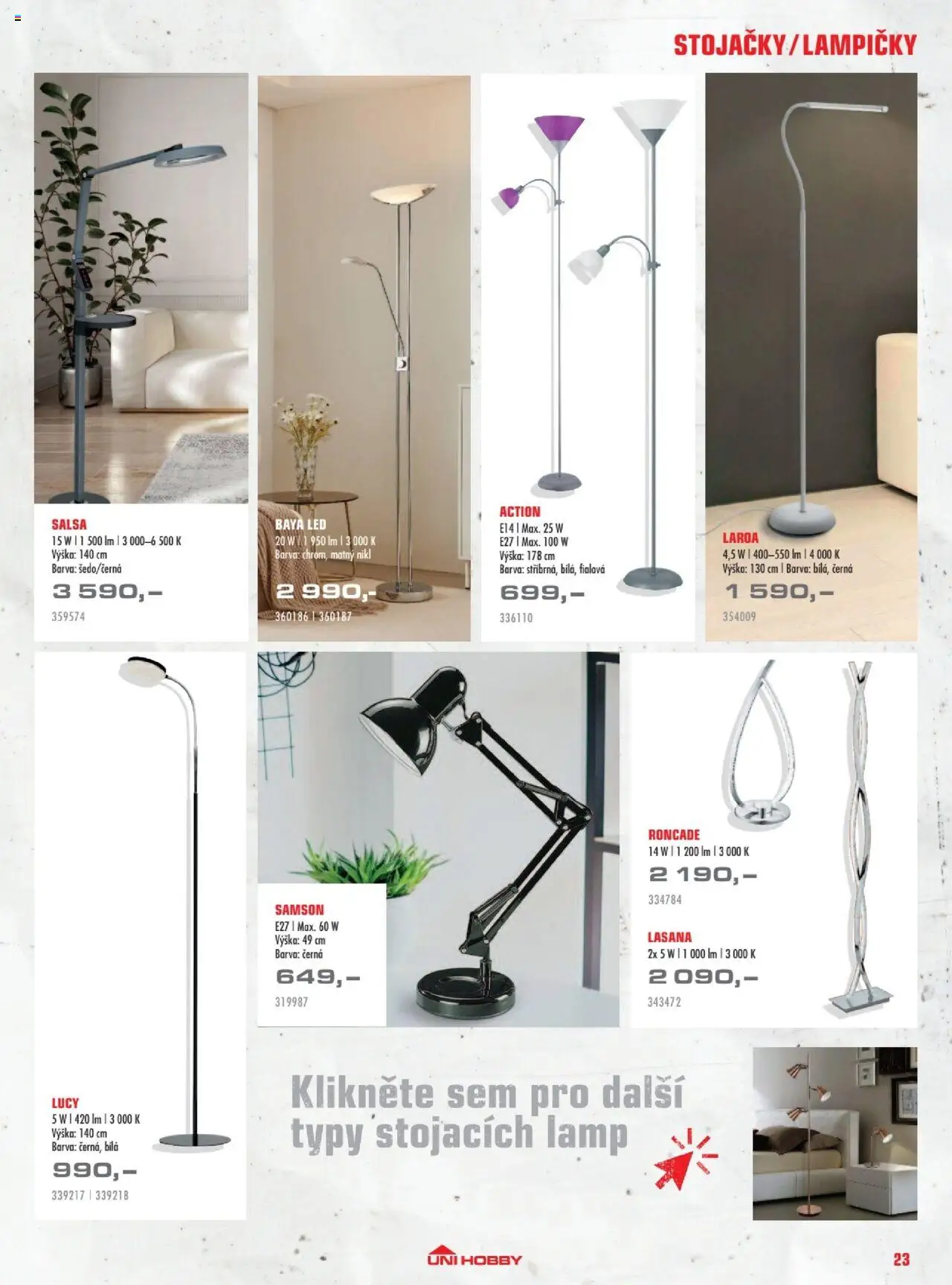 Uni Hobby katalog - Osvětlení od 03.10.2025 | Strana: 23 | Produkty: LED, Lampičky
