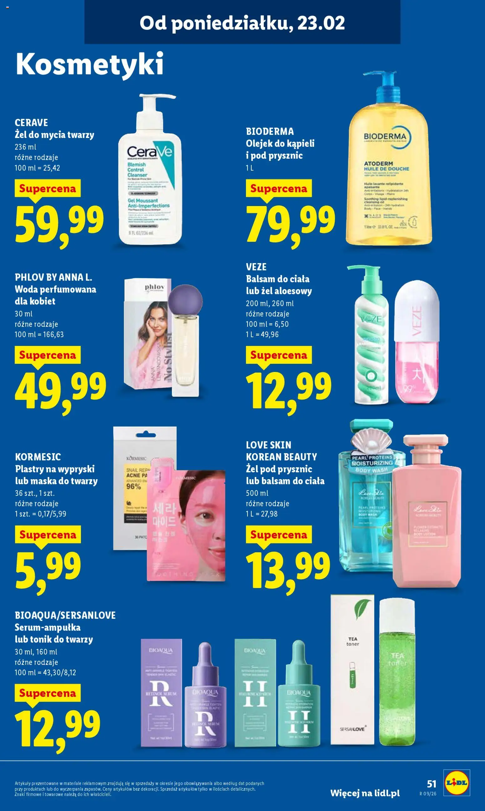 Lidl Polsko leták od 23.02.2026 | Strana: 51 | Produkty: Rum, Toner, Bioderma, Body