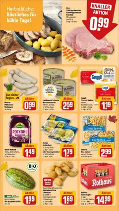Kühne Rotkohl, 650-g-Abtropfgew., je 680-g-Glas ab 19.10.2025 gültig | Seite: 20 | Produkte: Rotkohl, Bratwurst, Weißwurst, Pasta