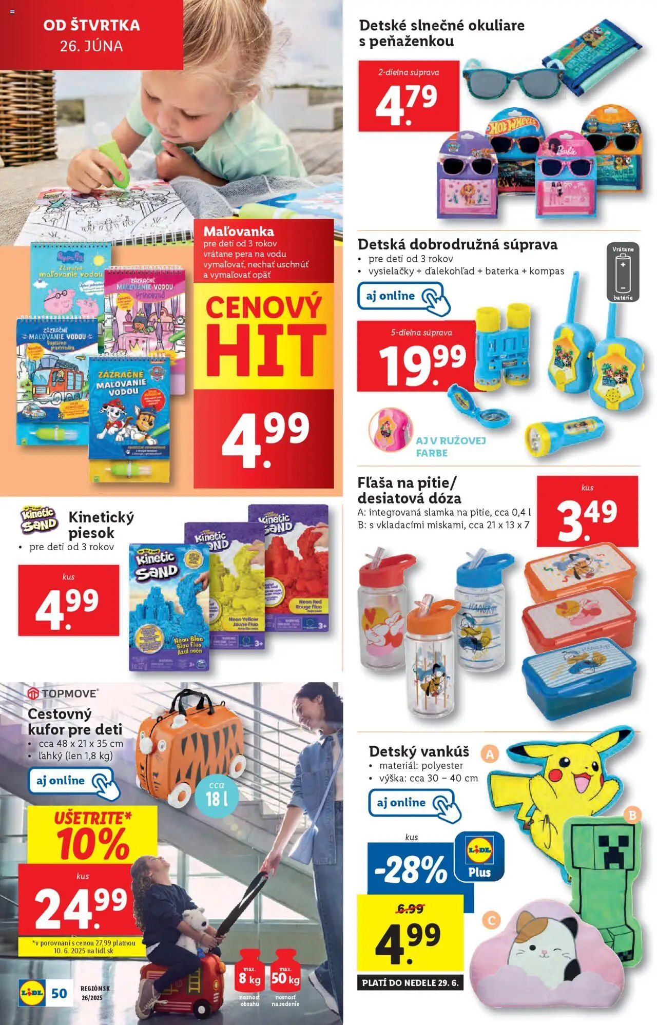 Lidl leták │ platný od 23.06.2025 | Strana: 60 | Produkty: Vankúš, Vysielačky, Kufor