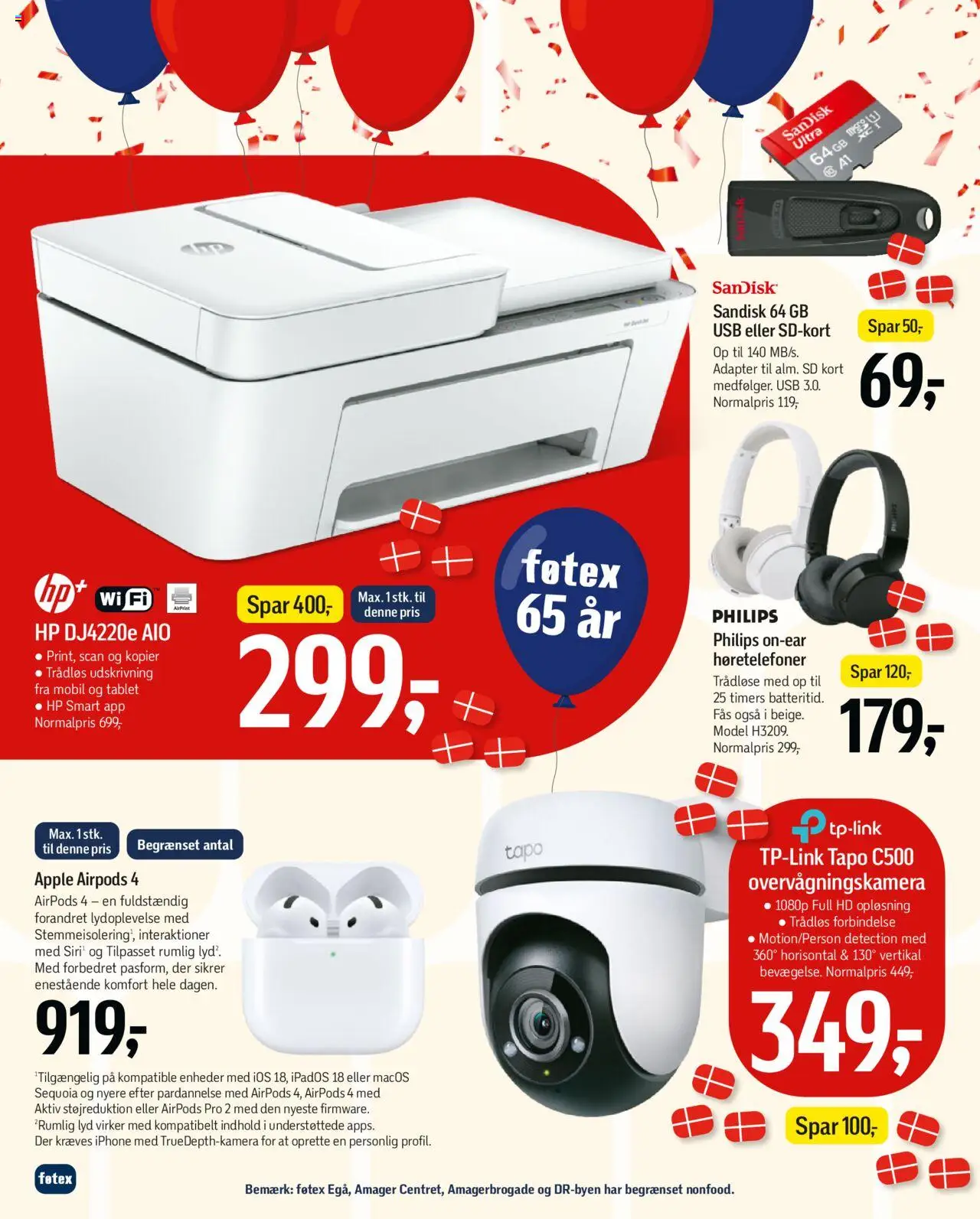 Føtex tilbudsavis – gyldig fra 03.10.2025 | Side: 68 | Produkter: Tablet, Airpods, Lyd, Høretelefoner