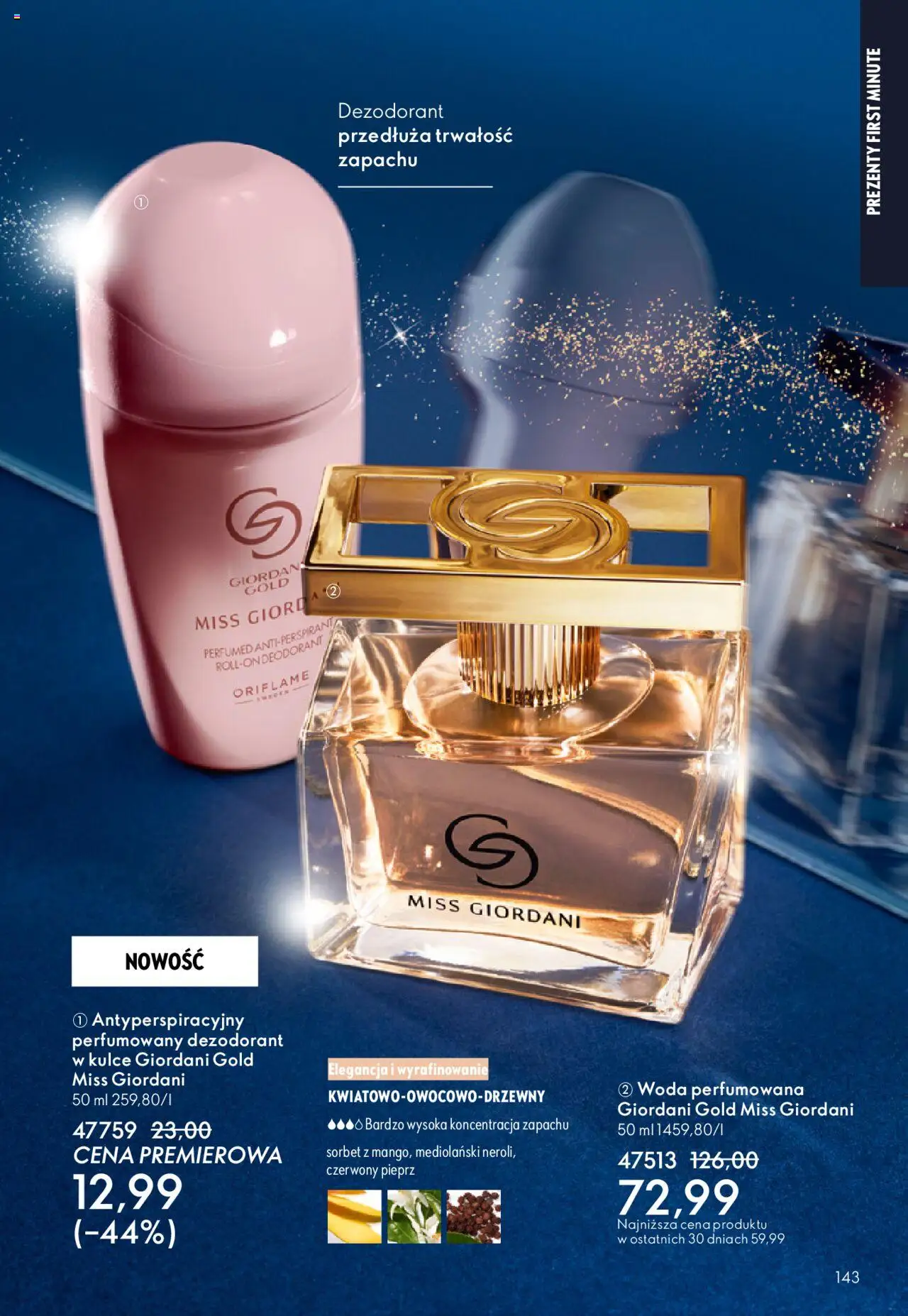 Oriflame Katalog 15 2025 od 22.10.2025 | Strona: 143 | Produkty: Sorbet, Dezodorant, Woda, Pieprz